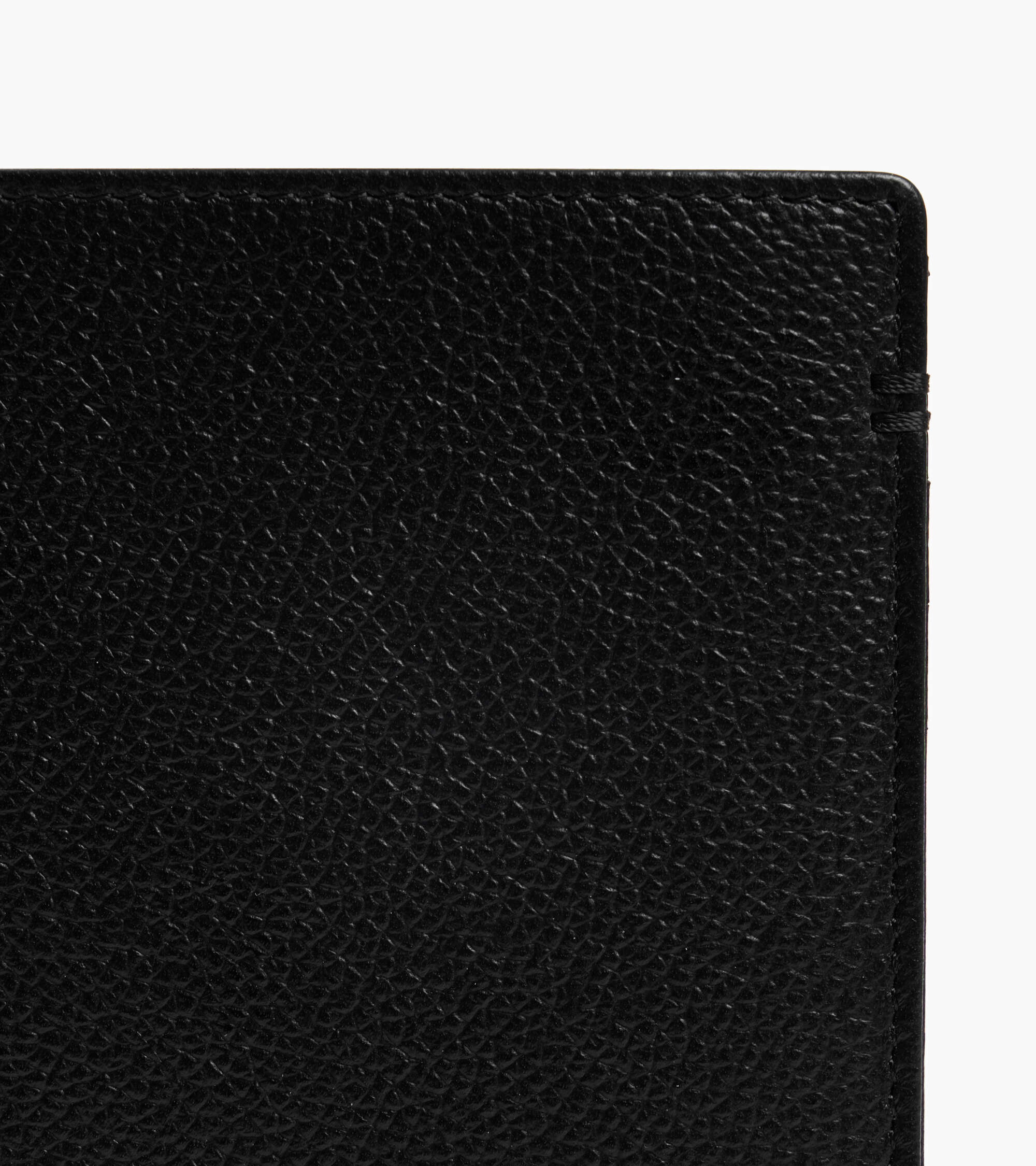 Petit portefeuille vertical zippé 2 volets Lucien en cuir grainé