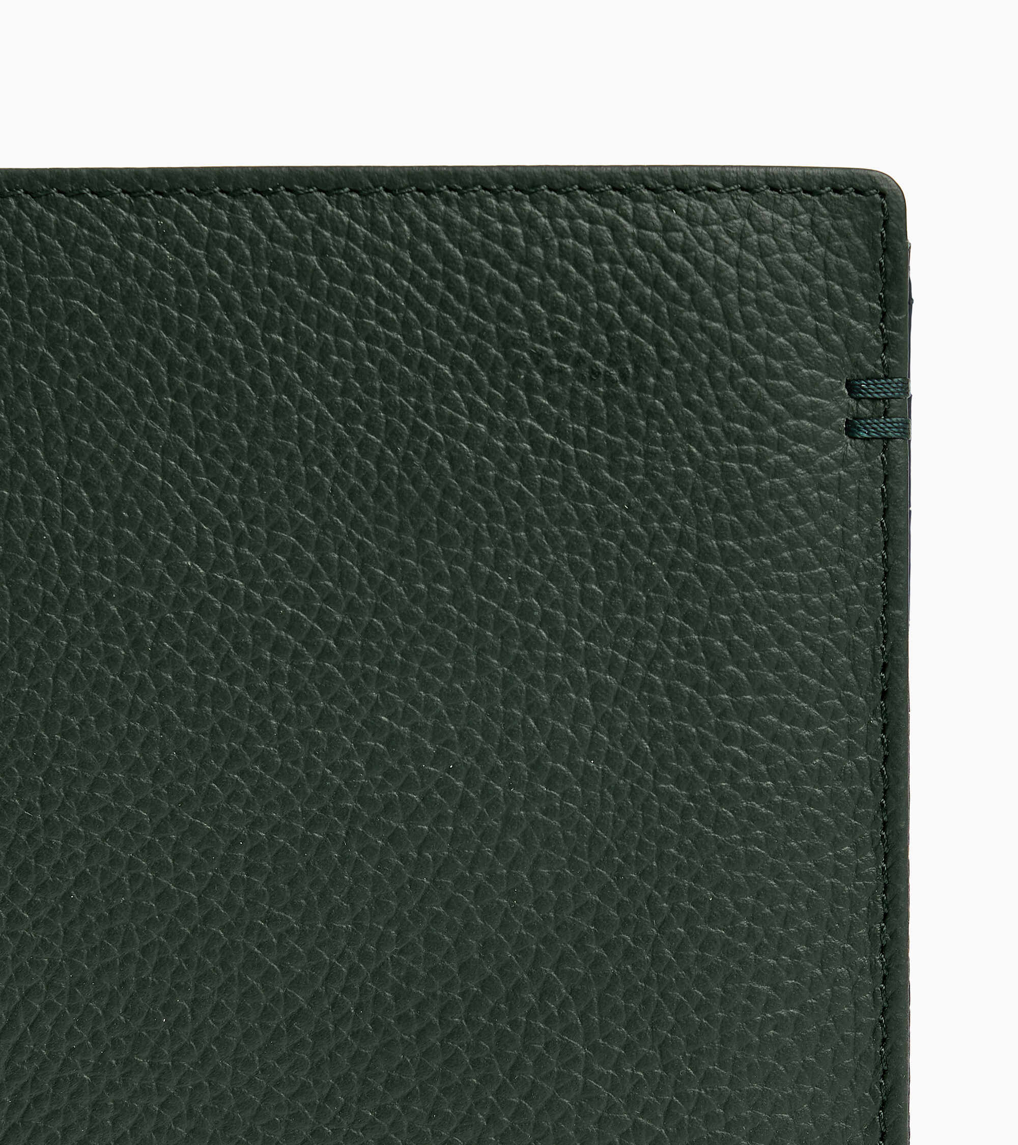 Petit portefeuille vertical zippé 2 volets Lucien en cuir grainé
