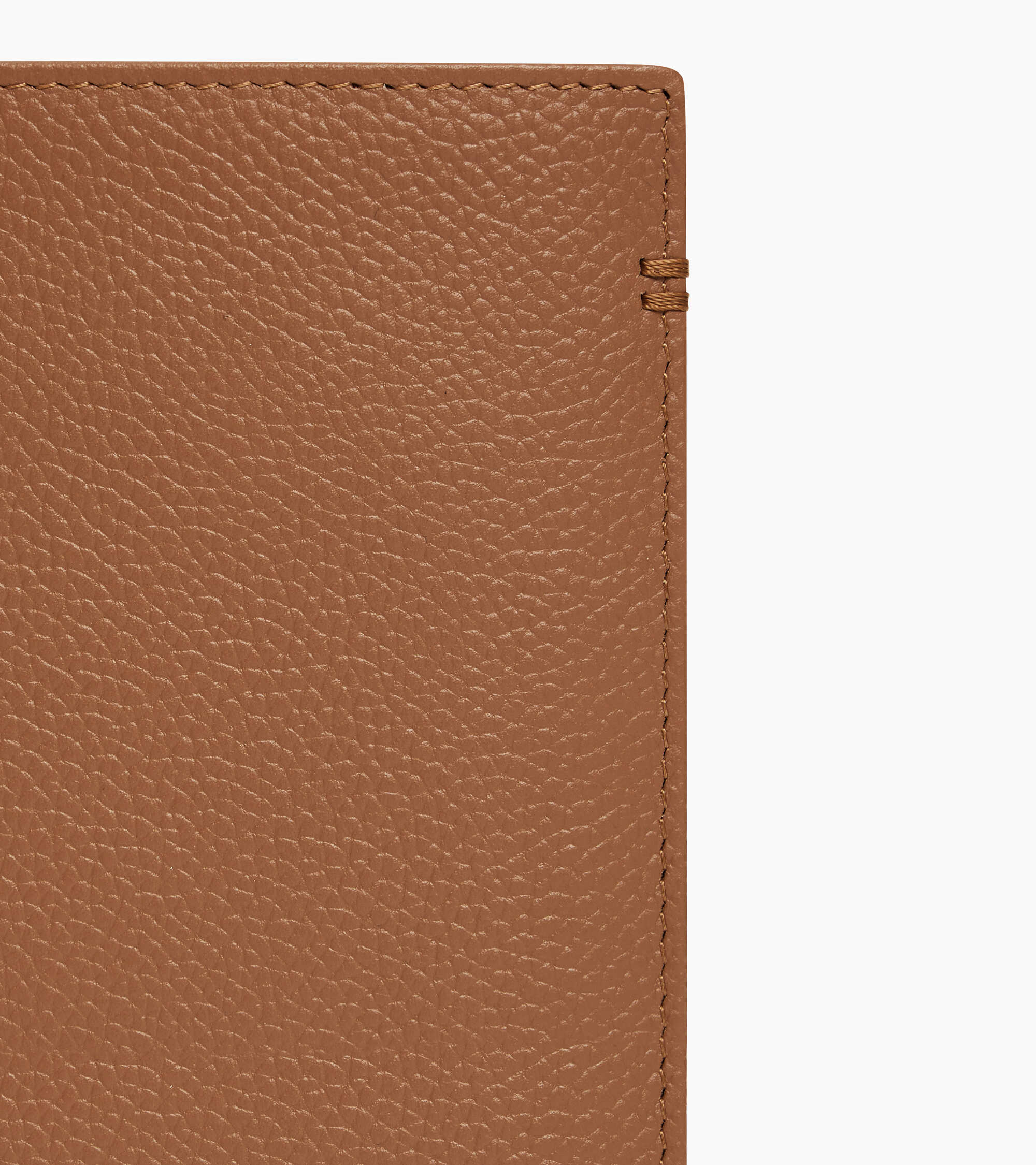 Portefeuille vertical moyen modèle zippé 2 volets Lucien en cuir grainé