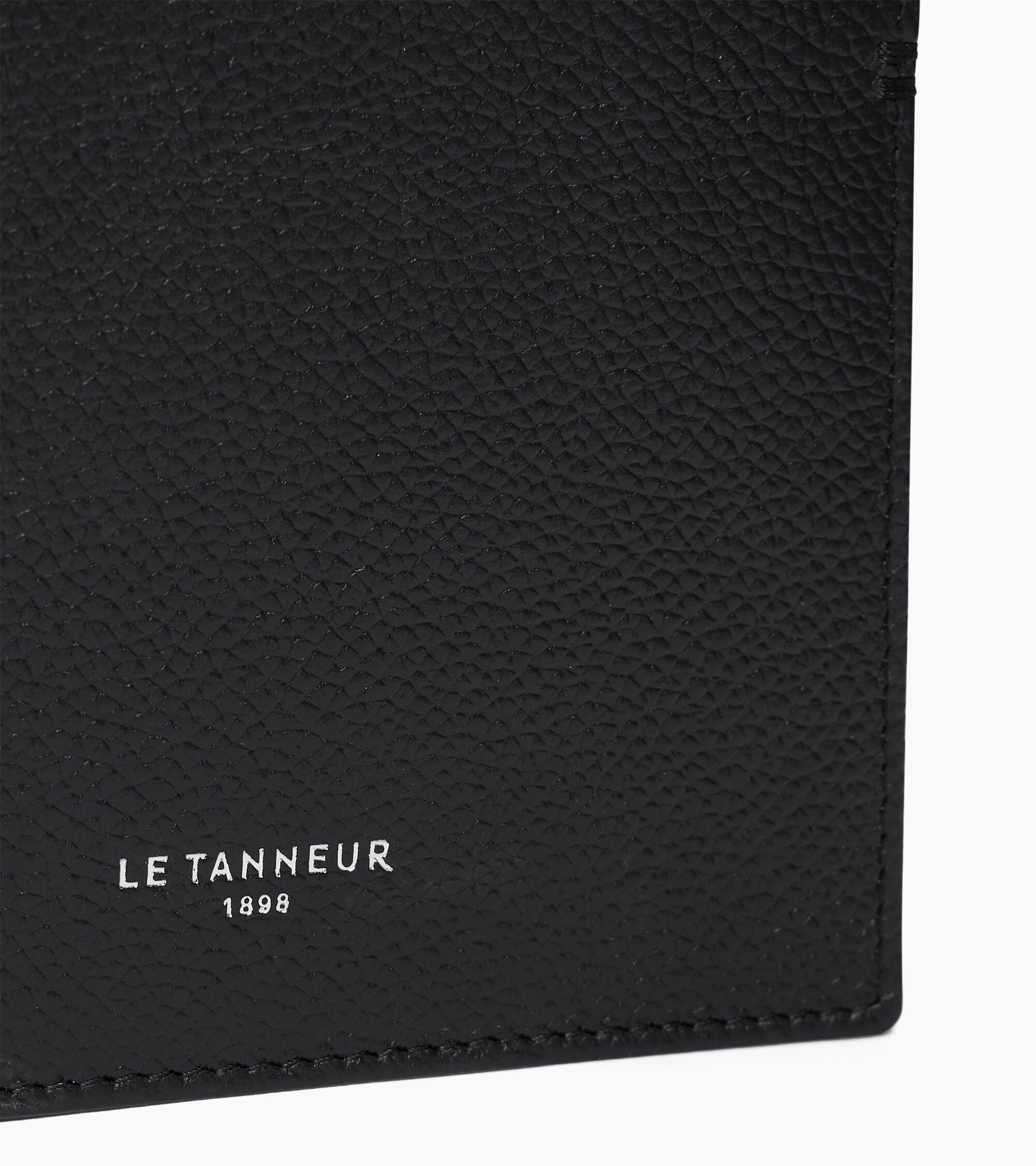 Portefeuille horizontal 2 volets Lucien en cuir grainé