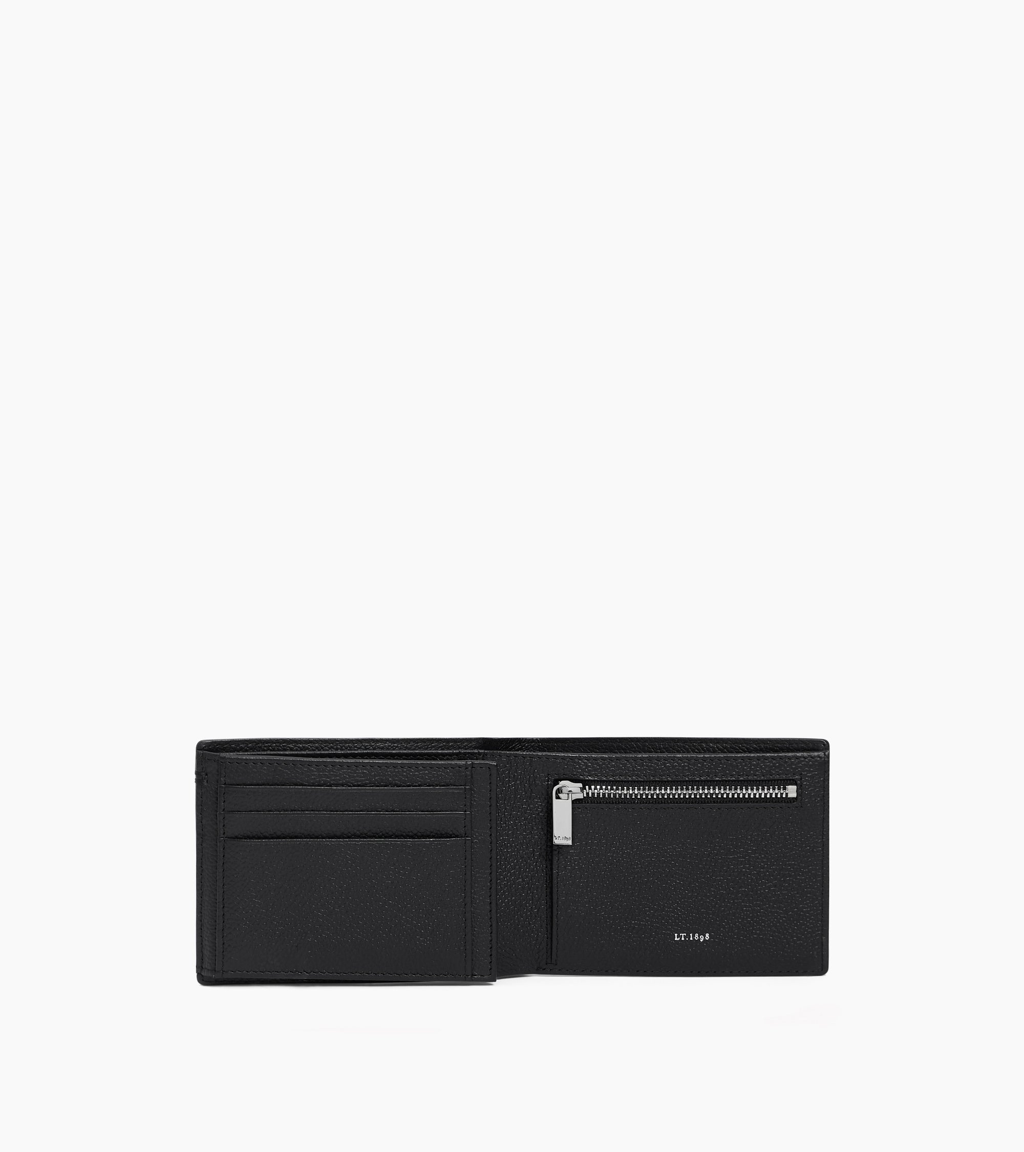 Portefeuille horizontal 2 volets Lucien en cuir grainé