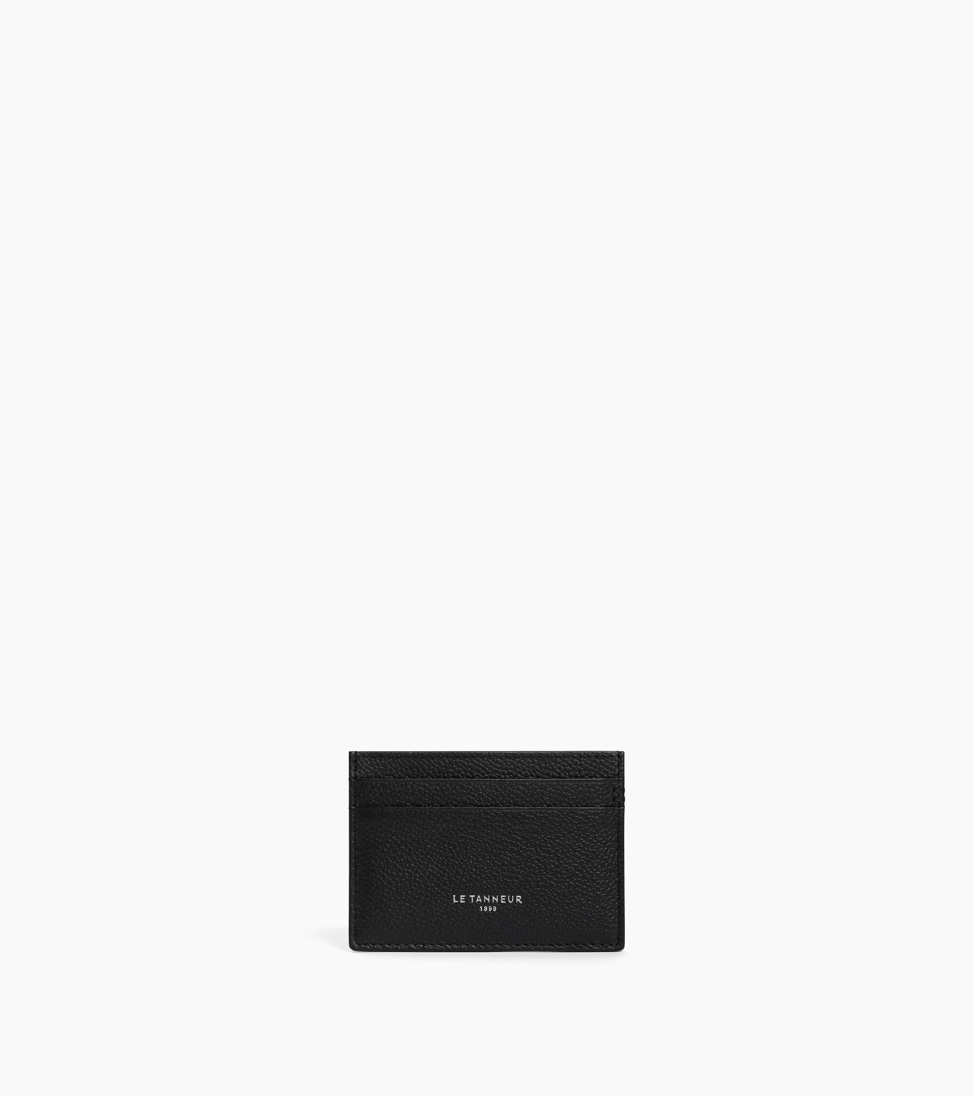 Porte cartes Lucien en cuir grainé