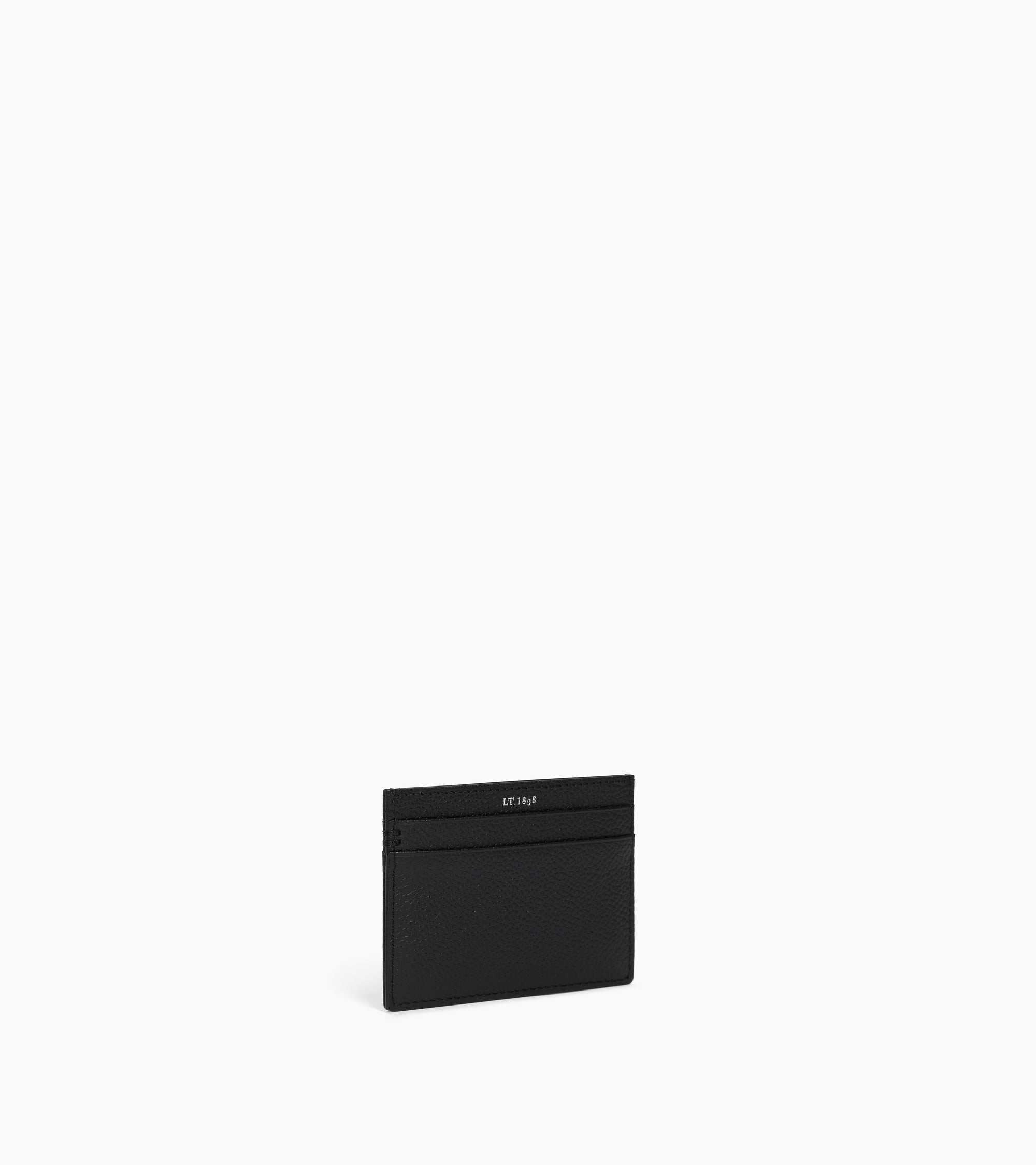 Porte cartes Lucien en cuir grainé