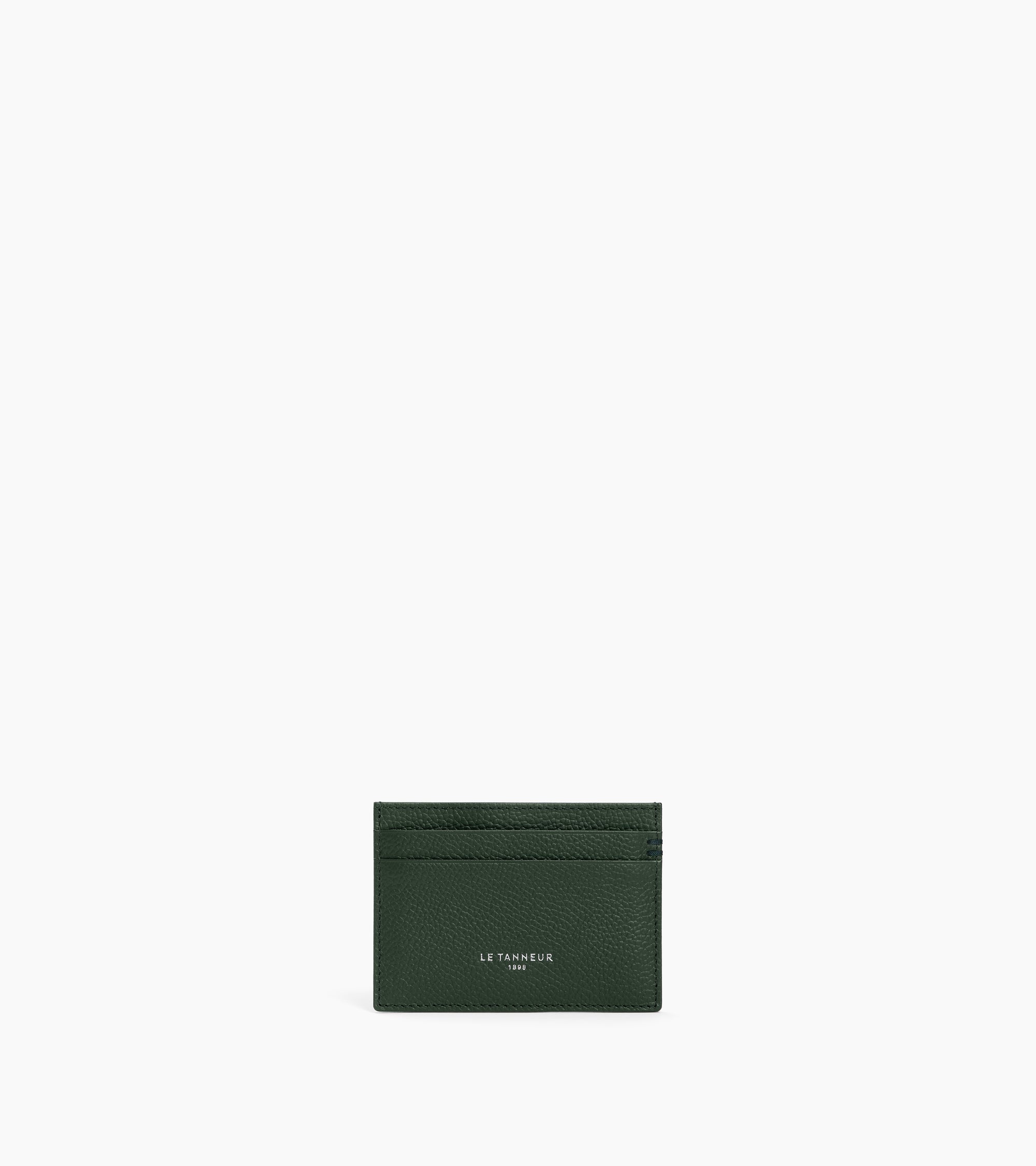 Porte cartes Lucien en cuir grainé