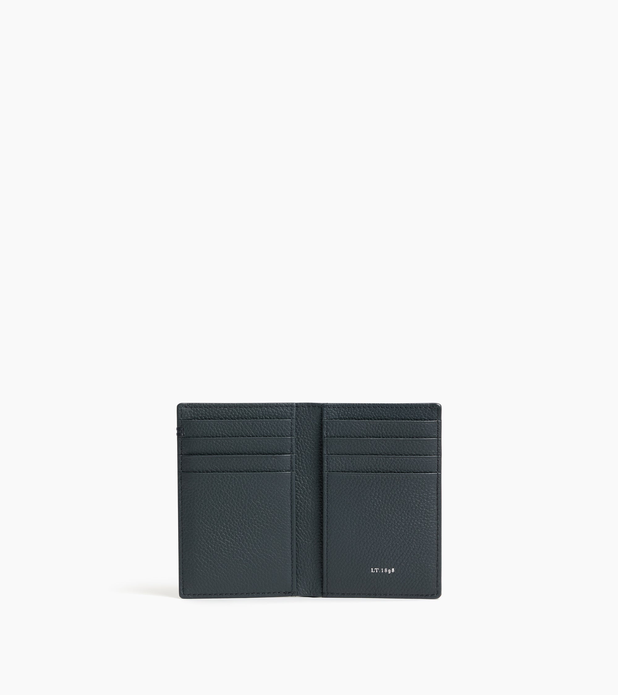 Petit porte cartes Lucien en cuir grainé