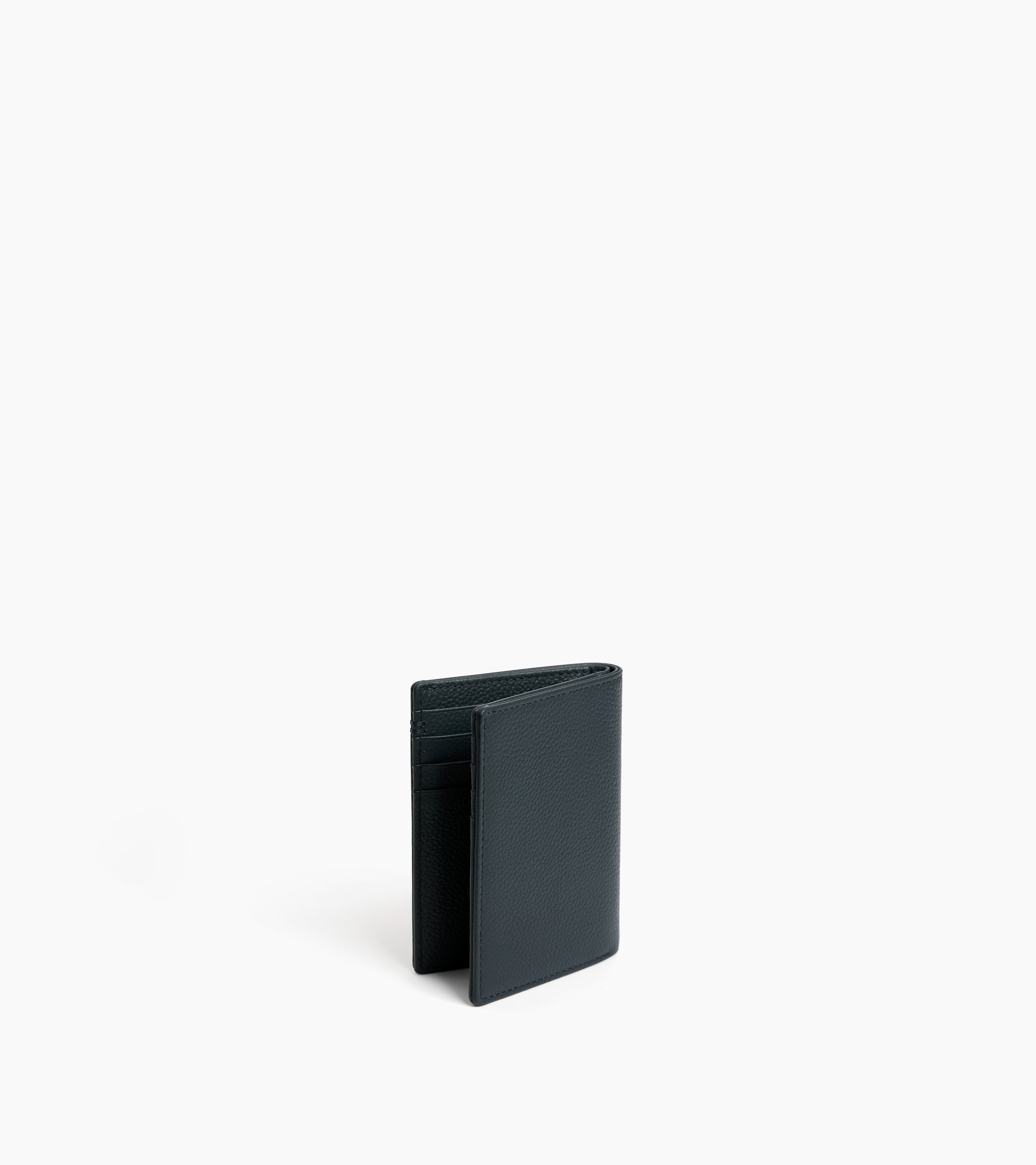 Petit porte cartes Lucien en cuir grainé