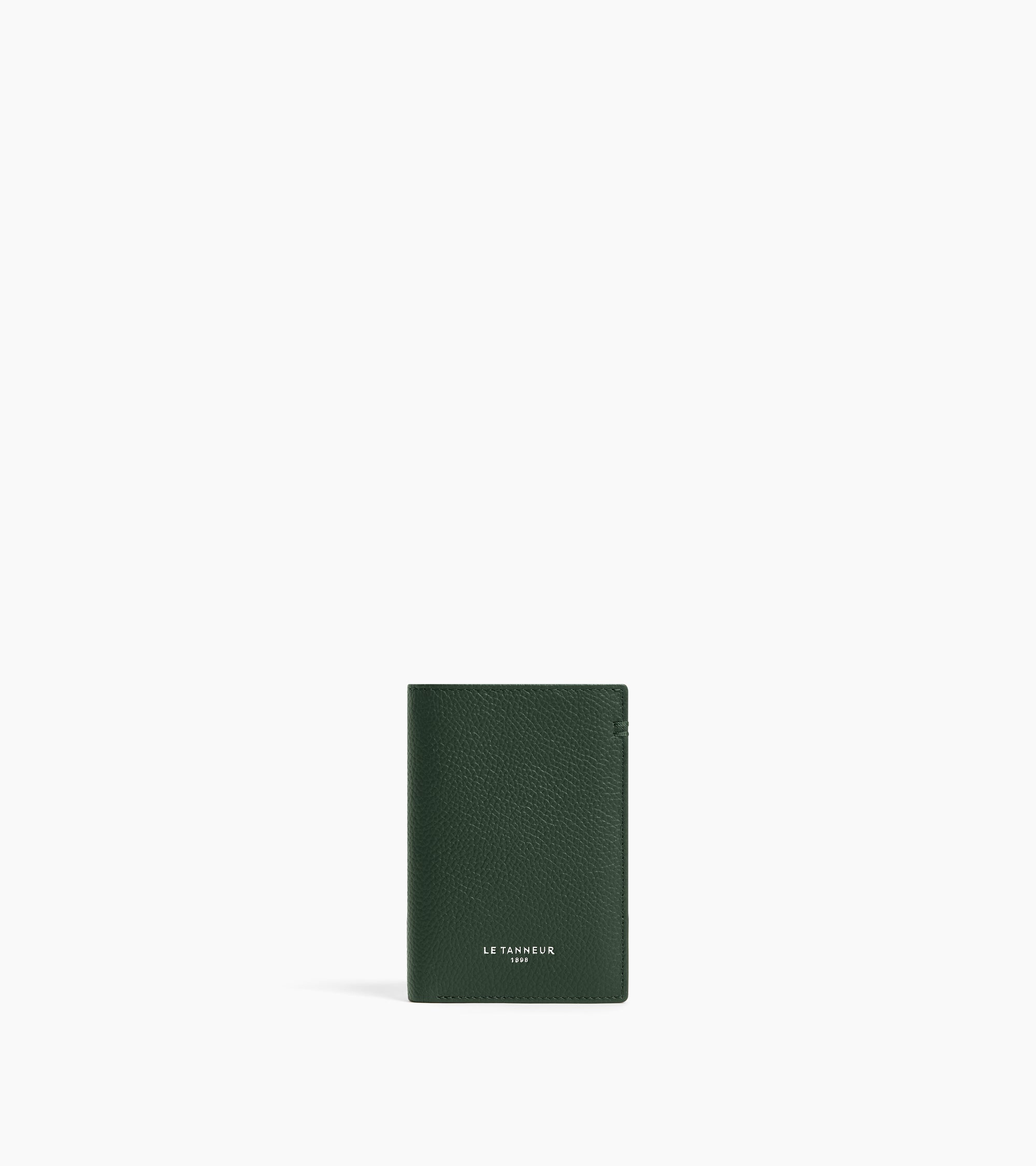 Petit porte cartes Lucien en cuir grainé