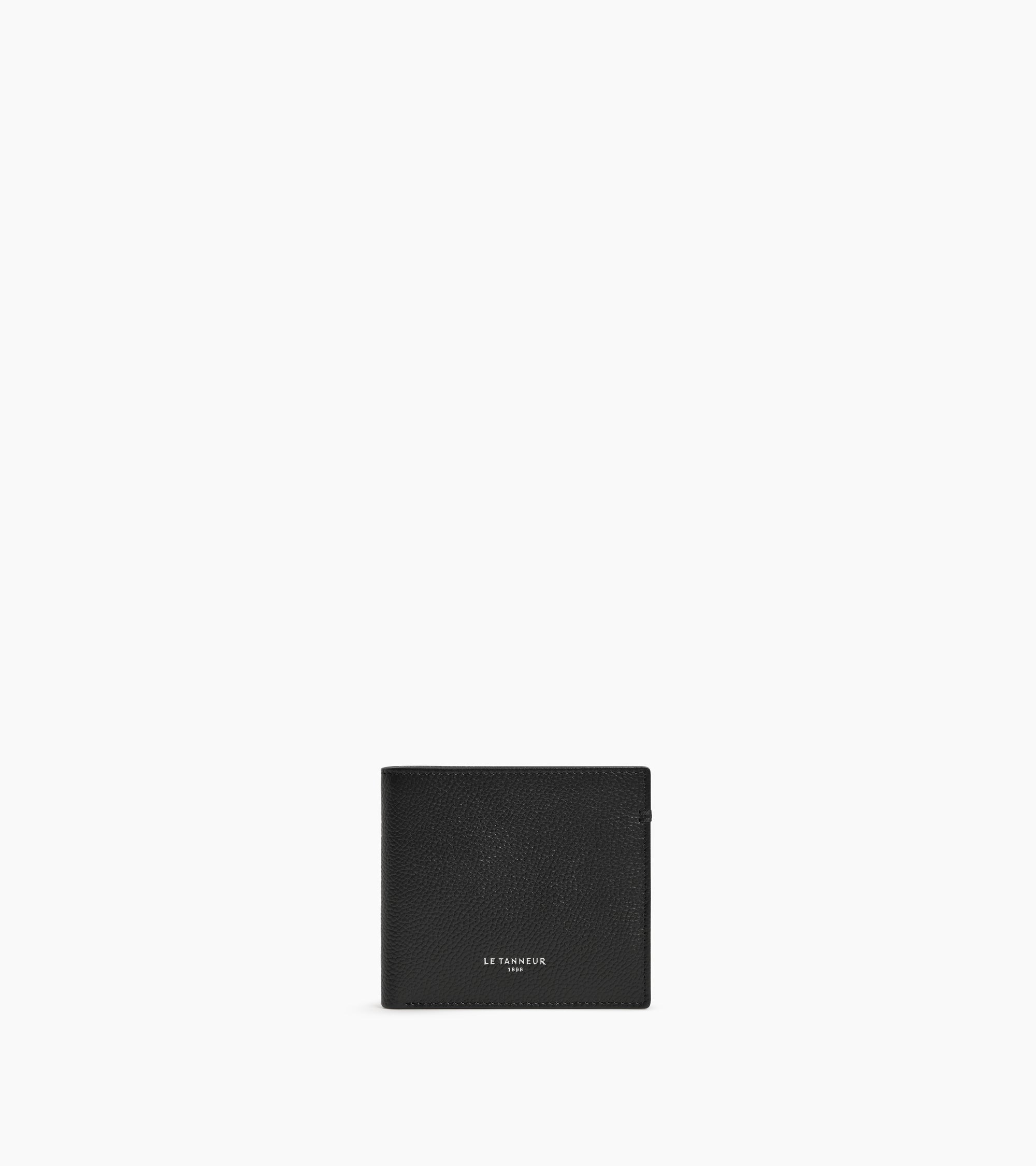 Porte cartes horizontal Lucien en cuir grainé