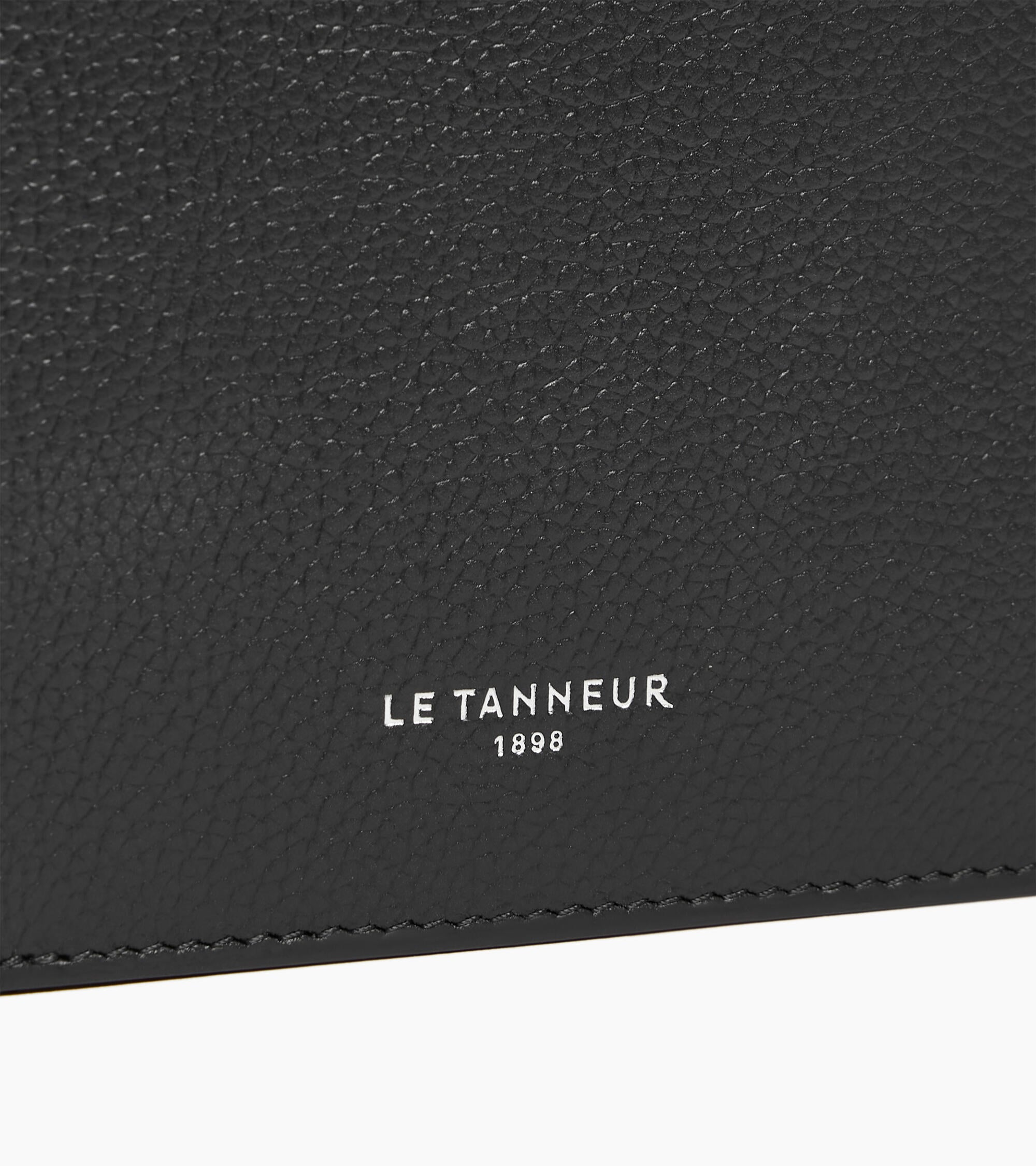 Porte cartes horizontal Lucien en cuir grainé
