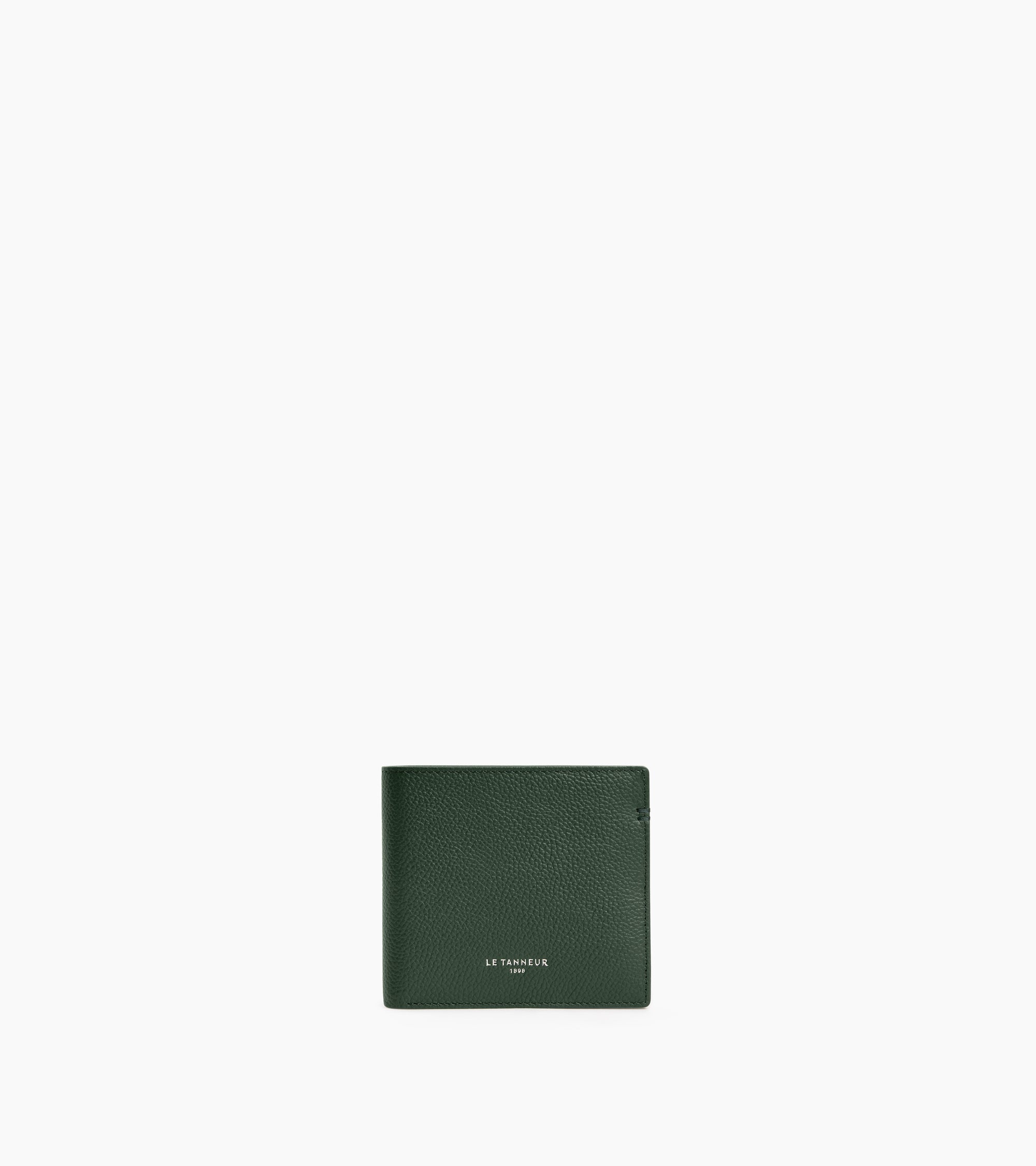 Porte cartes horizontal Lucien en cuir grainé