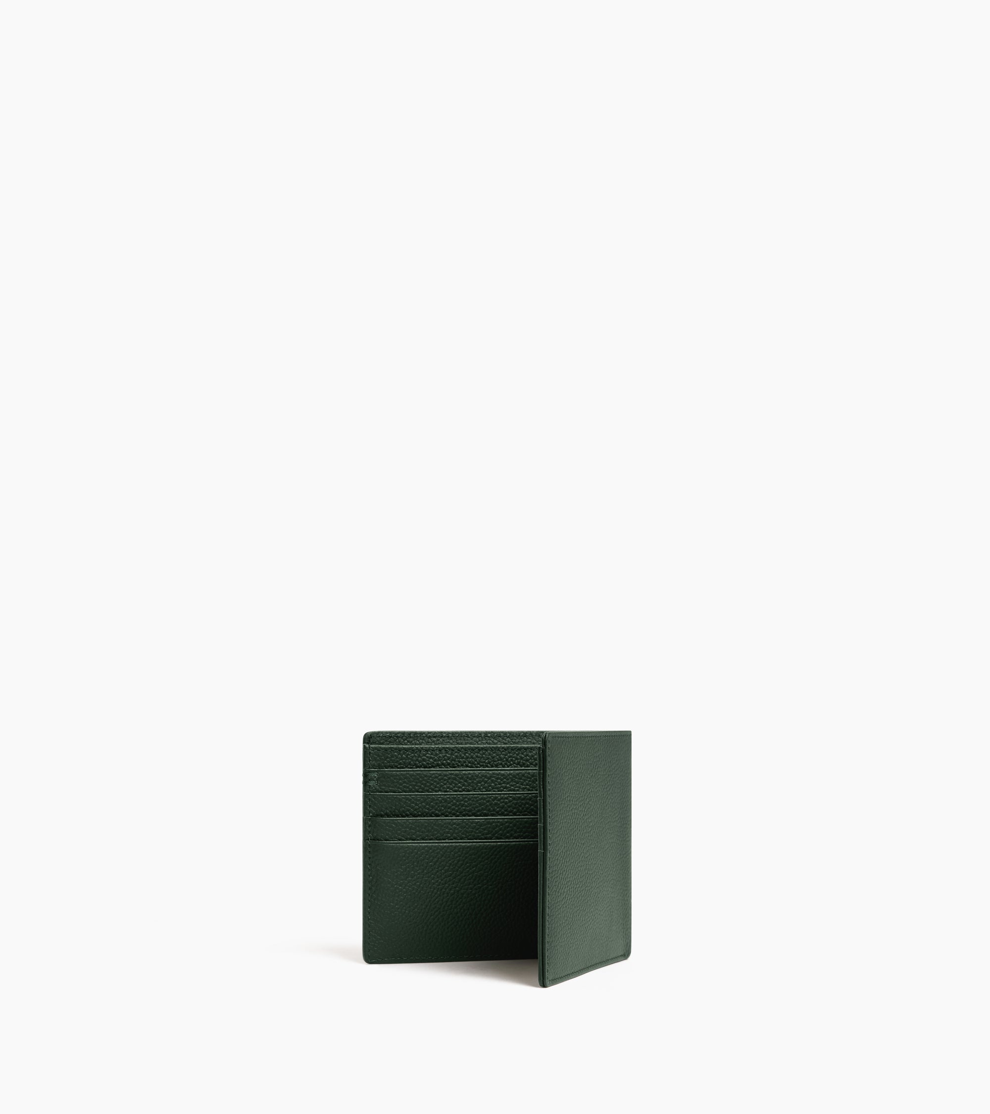 Porte cartes horizontal Lucien en cuir grainé