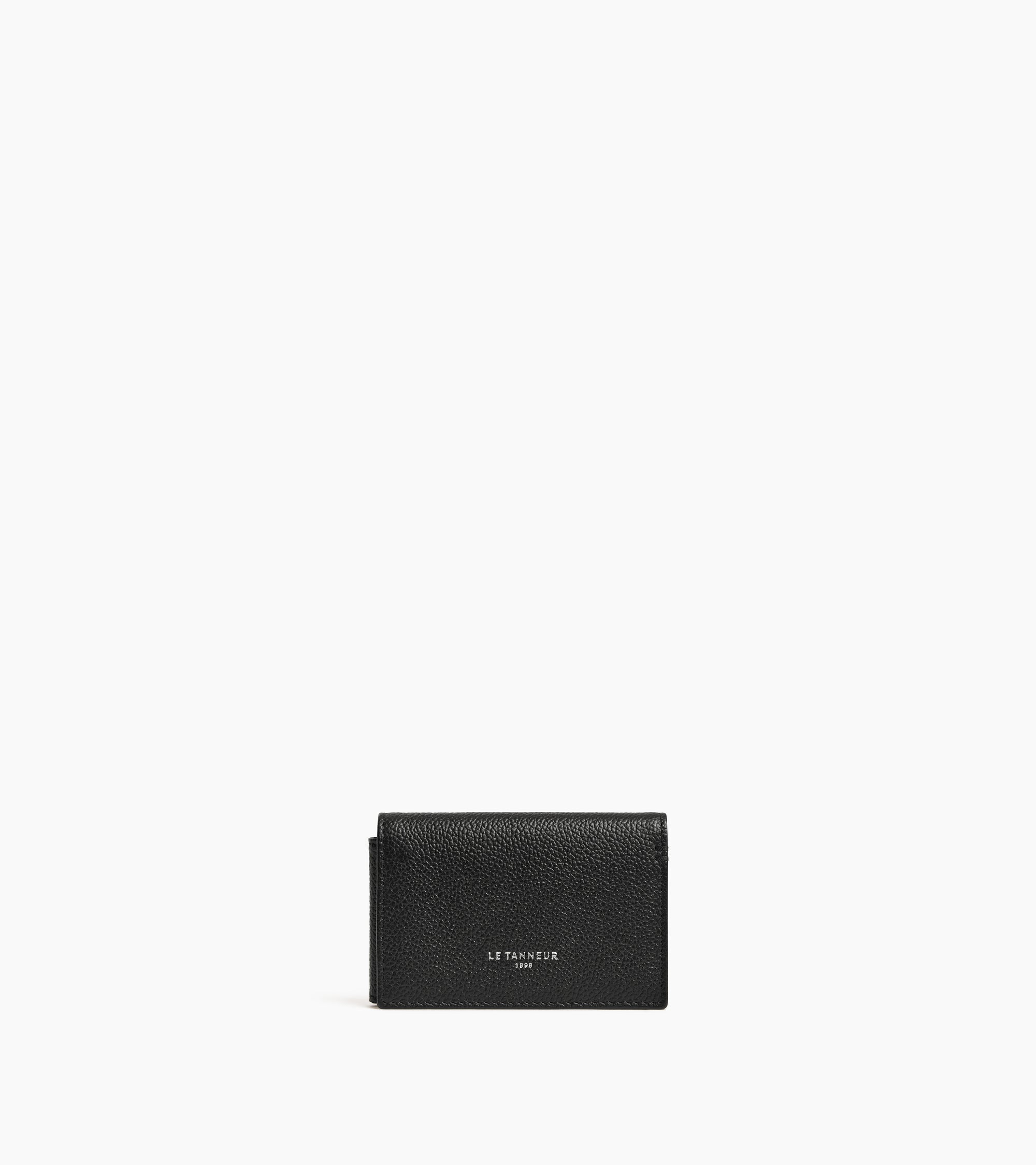 Porte cartes horizontal 2 volets Lucien en cuir grainé