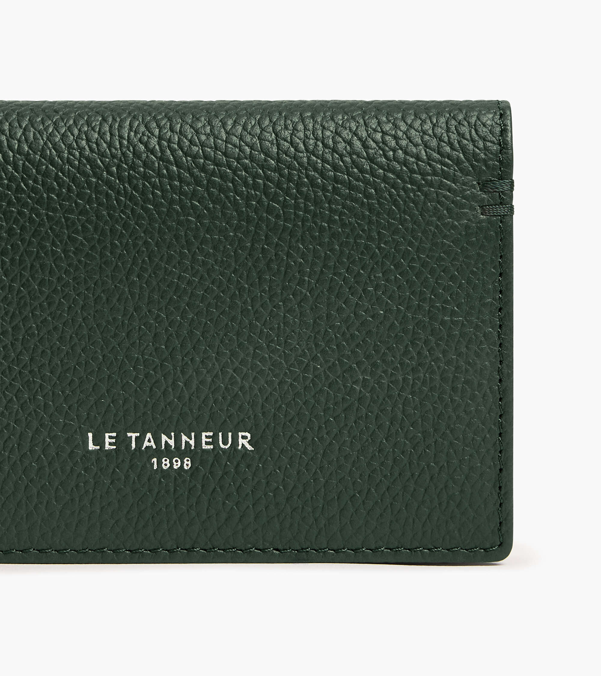 Porte cartes horizontal 2 volets Lucien en cuir grainé