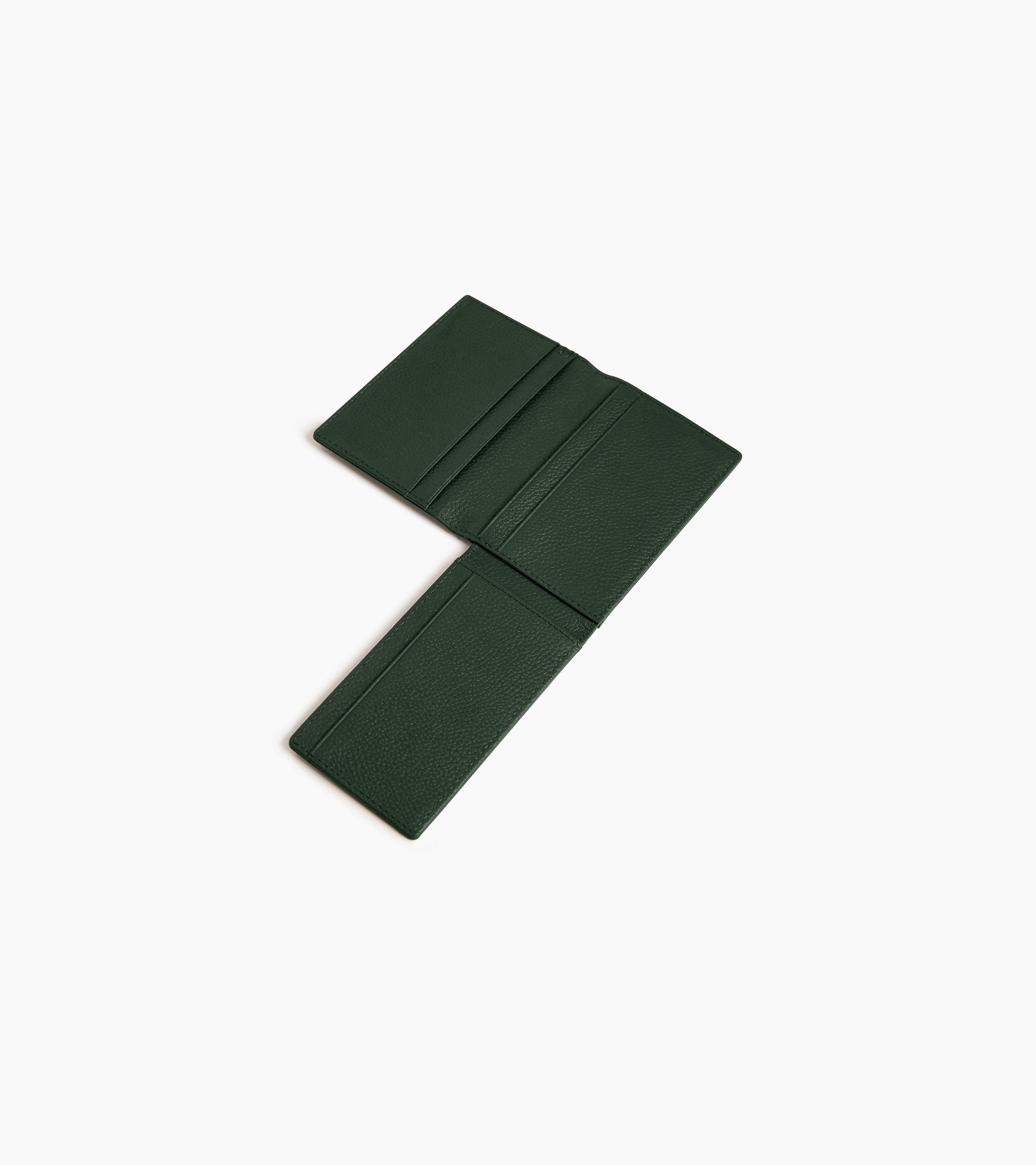 Porte cartes horizontal 2 volets Lucien en cuir grainé