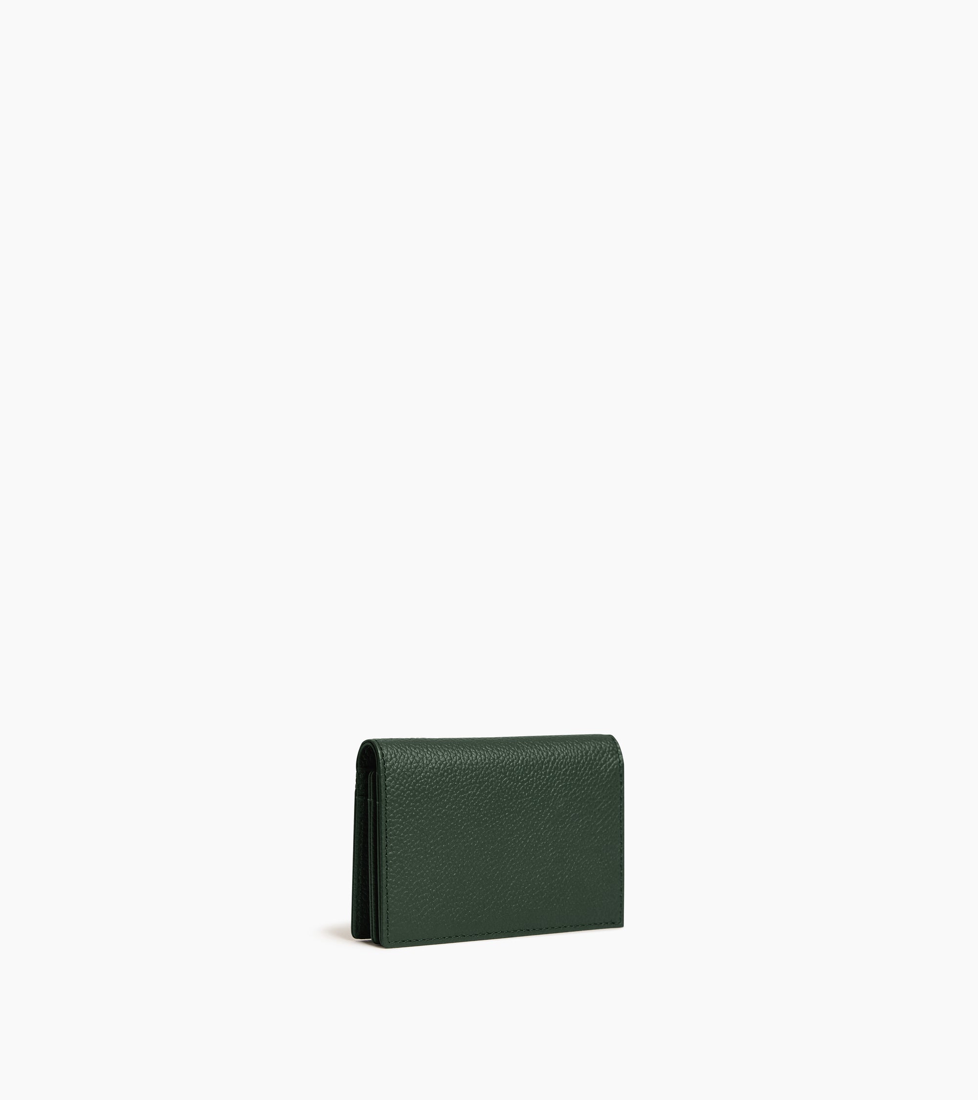 Porte cartes horizontal 2 volets Lucien en cuir grainé