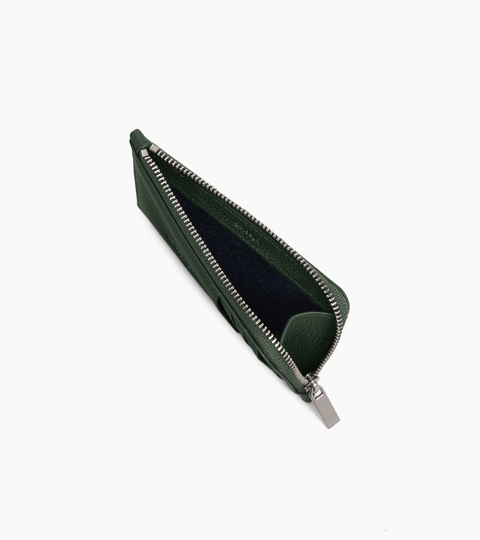 Porte cartes large zippé Lucien en cuir grainé