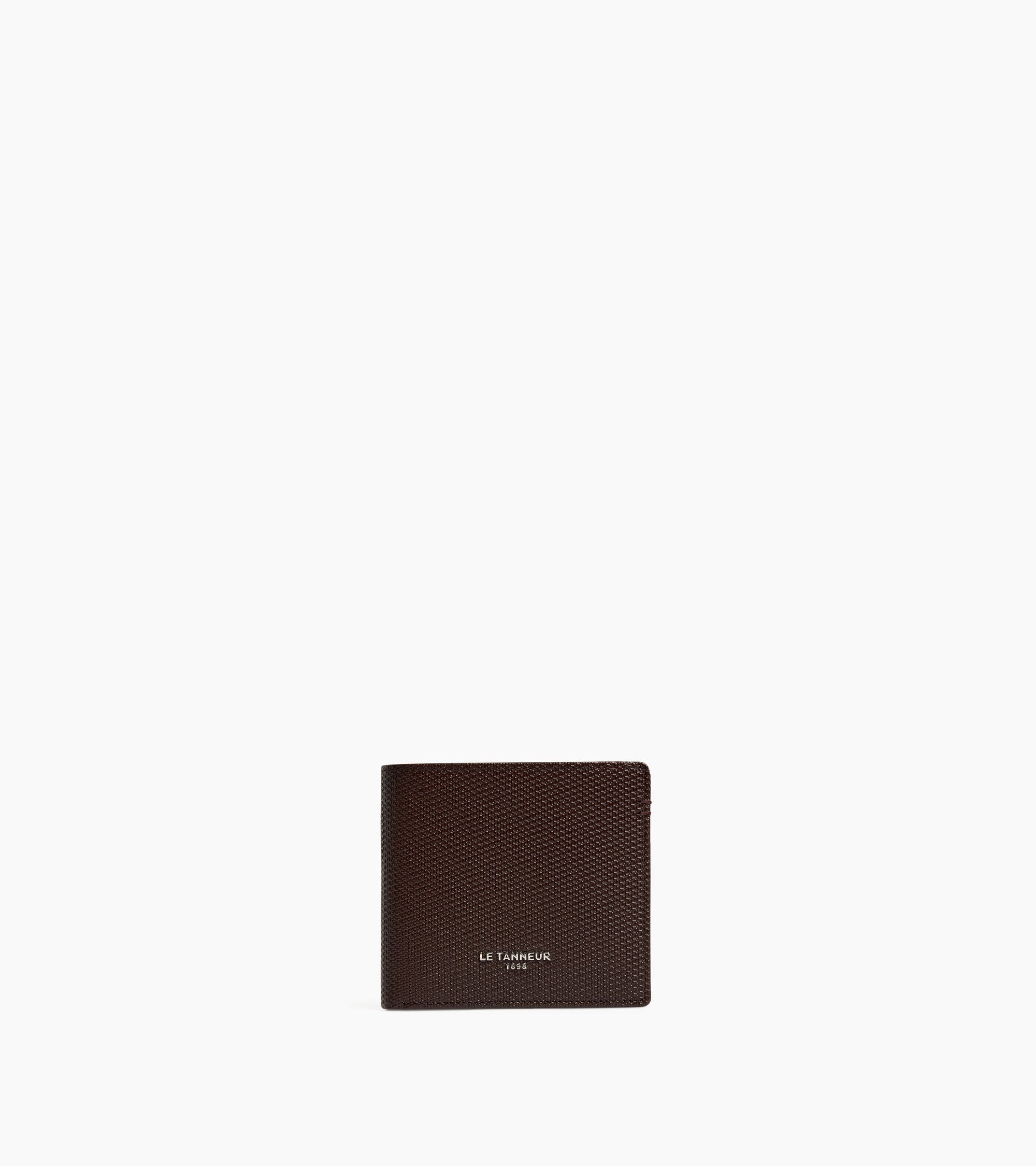 Porte cartes horizontal Lucien en cuir signature T