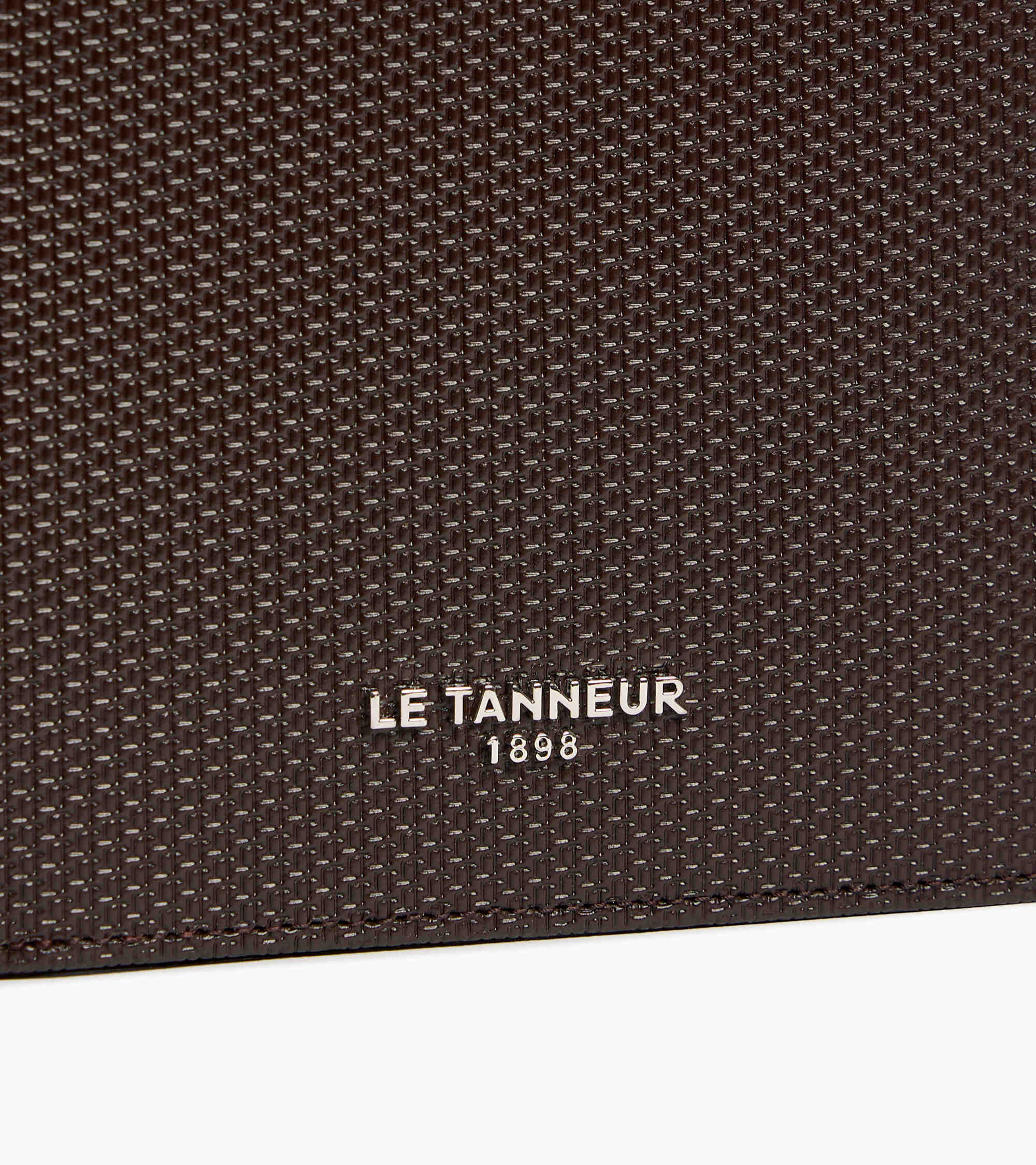 Porte cartes horizontal Lucien en cuir signature T
