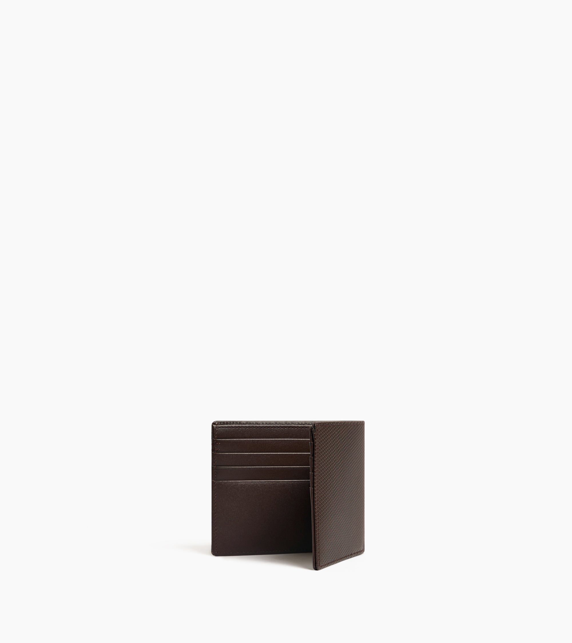 Porte cartes horizontal Lucien en cuir signature T