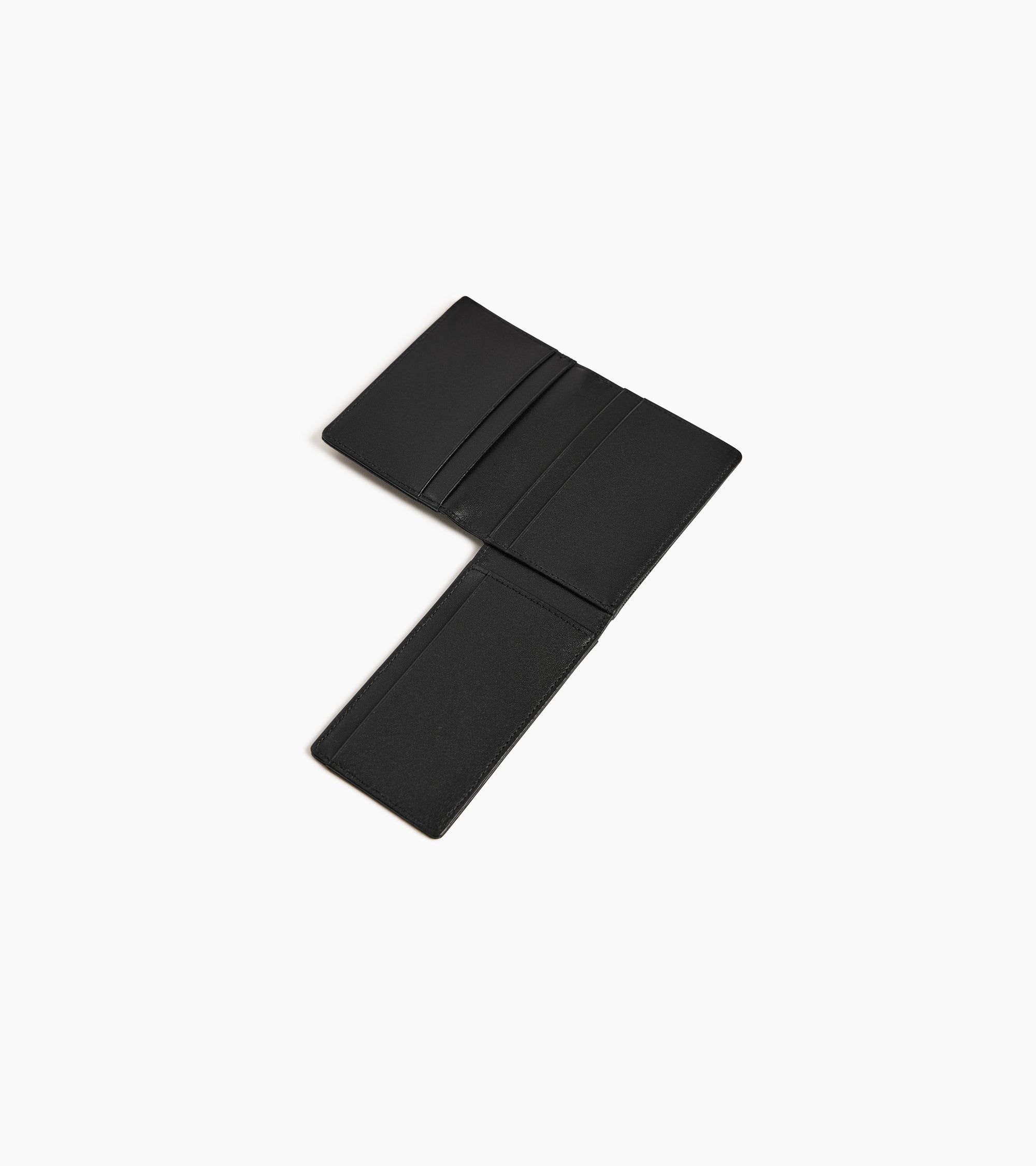 Porte cartes horizontal 2 volets Lucien en cuir signature T