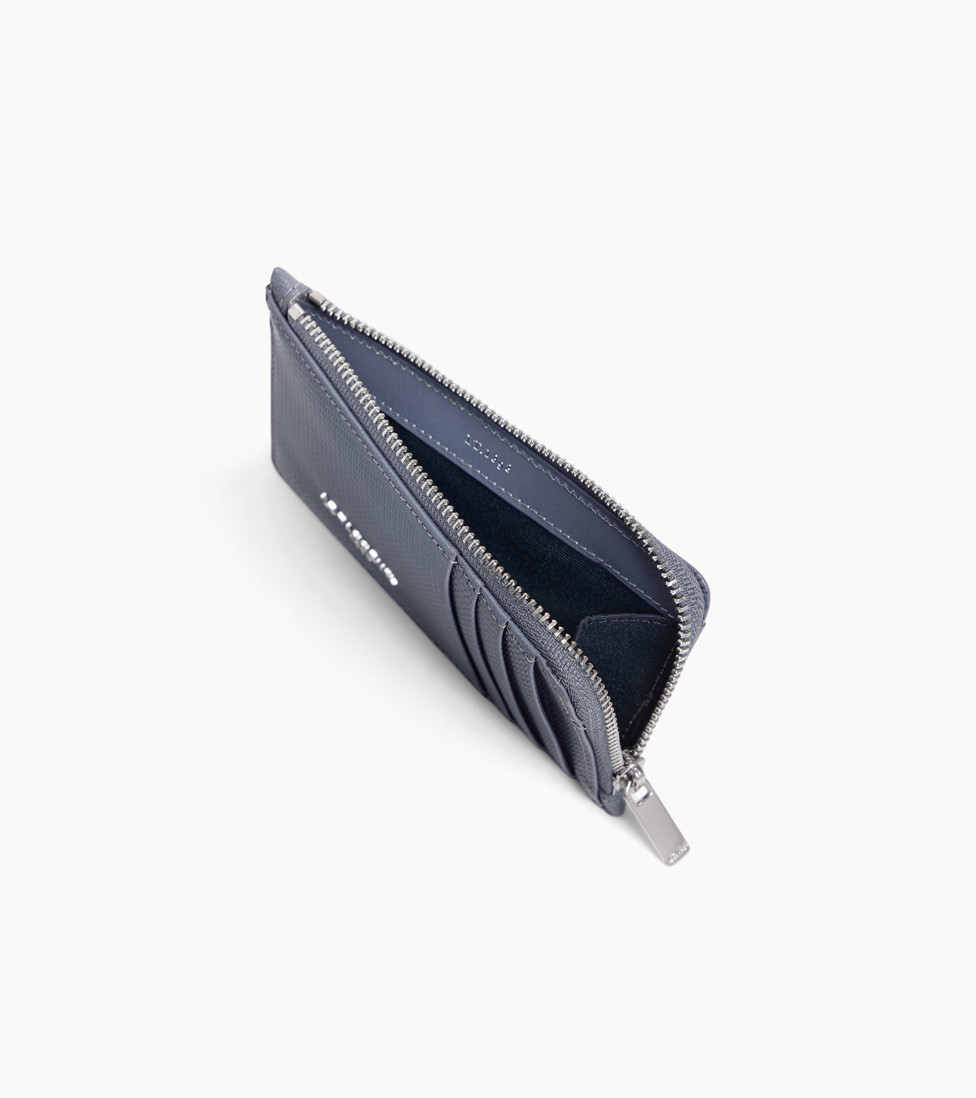 Porte cartes large zippé Lucien en cuir signature T