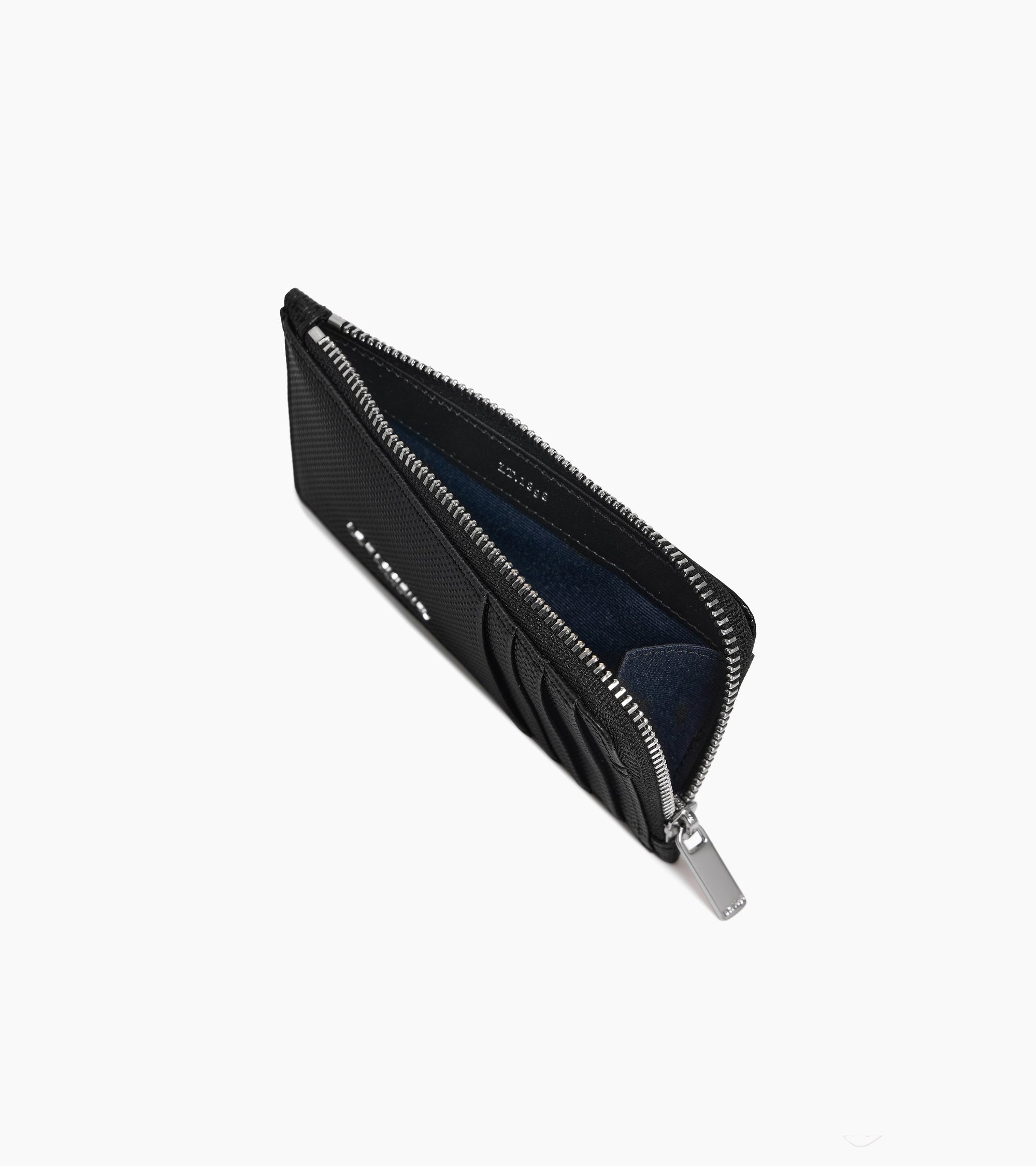 Porte cartes large zippé Lucien en cuir signature T