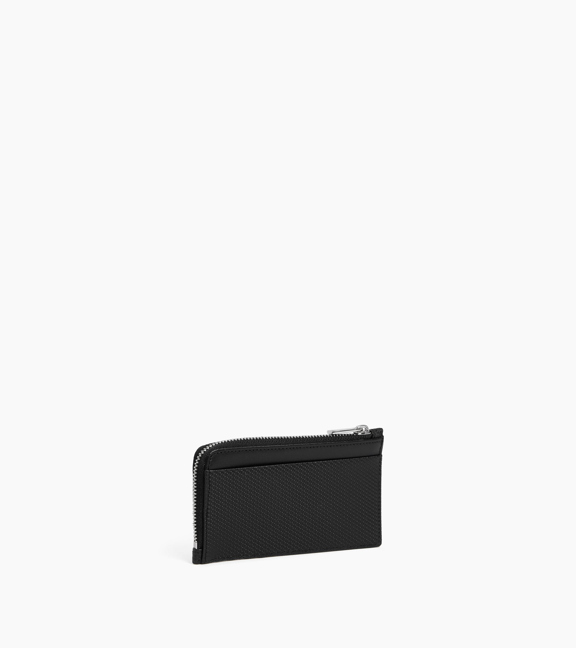 Porte cartes large zippé Lucien en cuir signature T