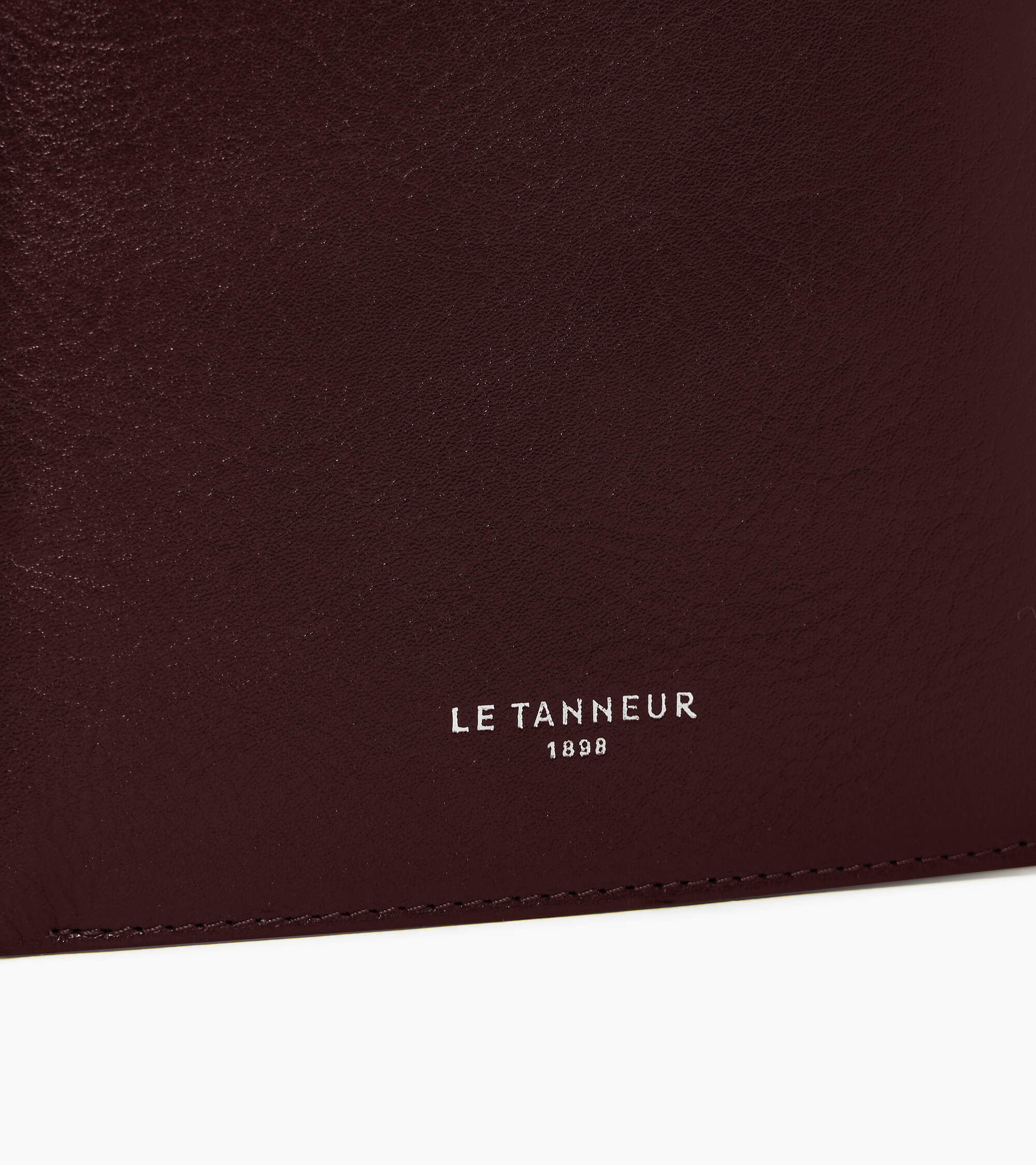 Portefeuille à rabat 2 volets Lucien en cuir huilé