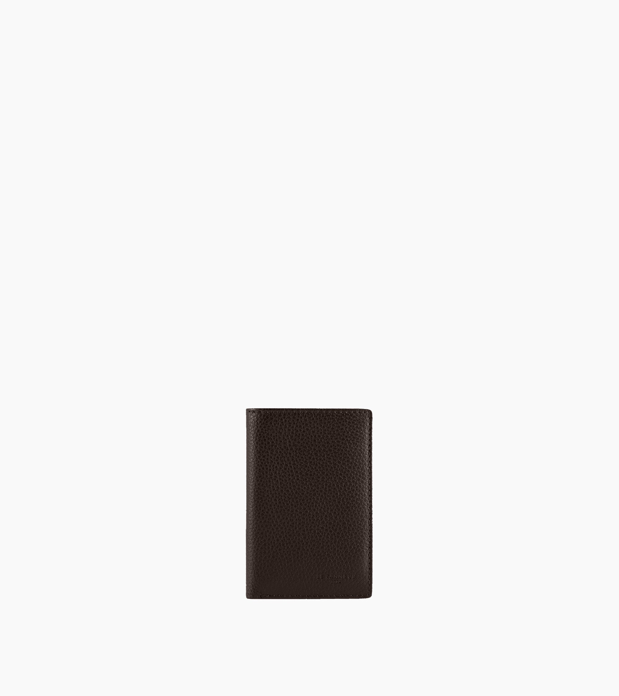 Petit porte cartes Lucien en cuir huilé
