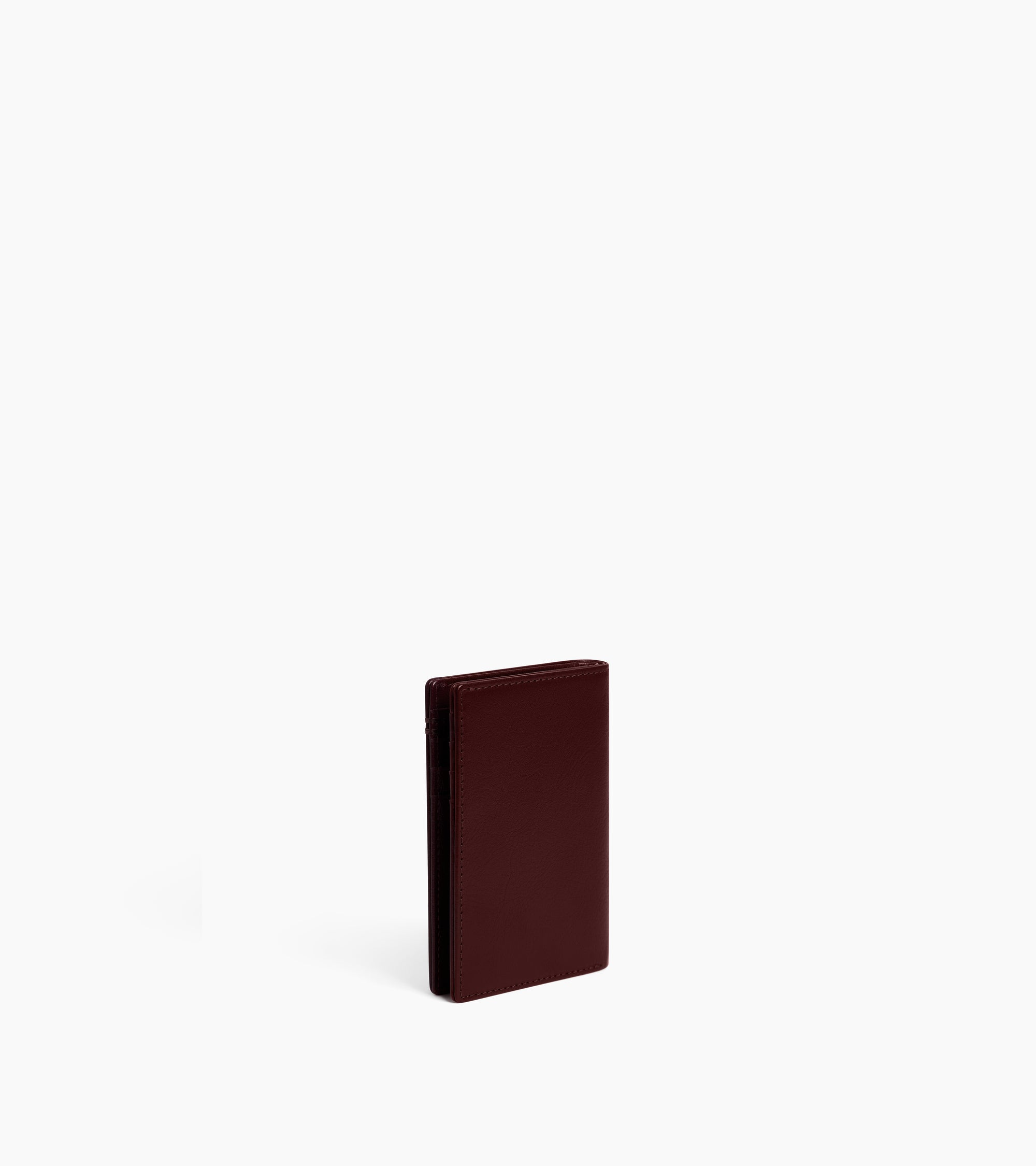 Petit porte cartes Lucien en cuir huilé