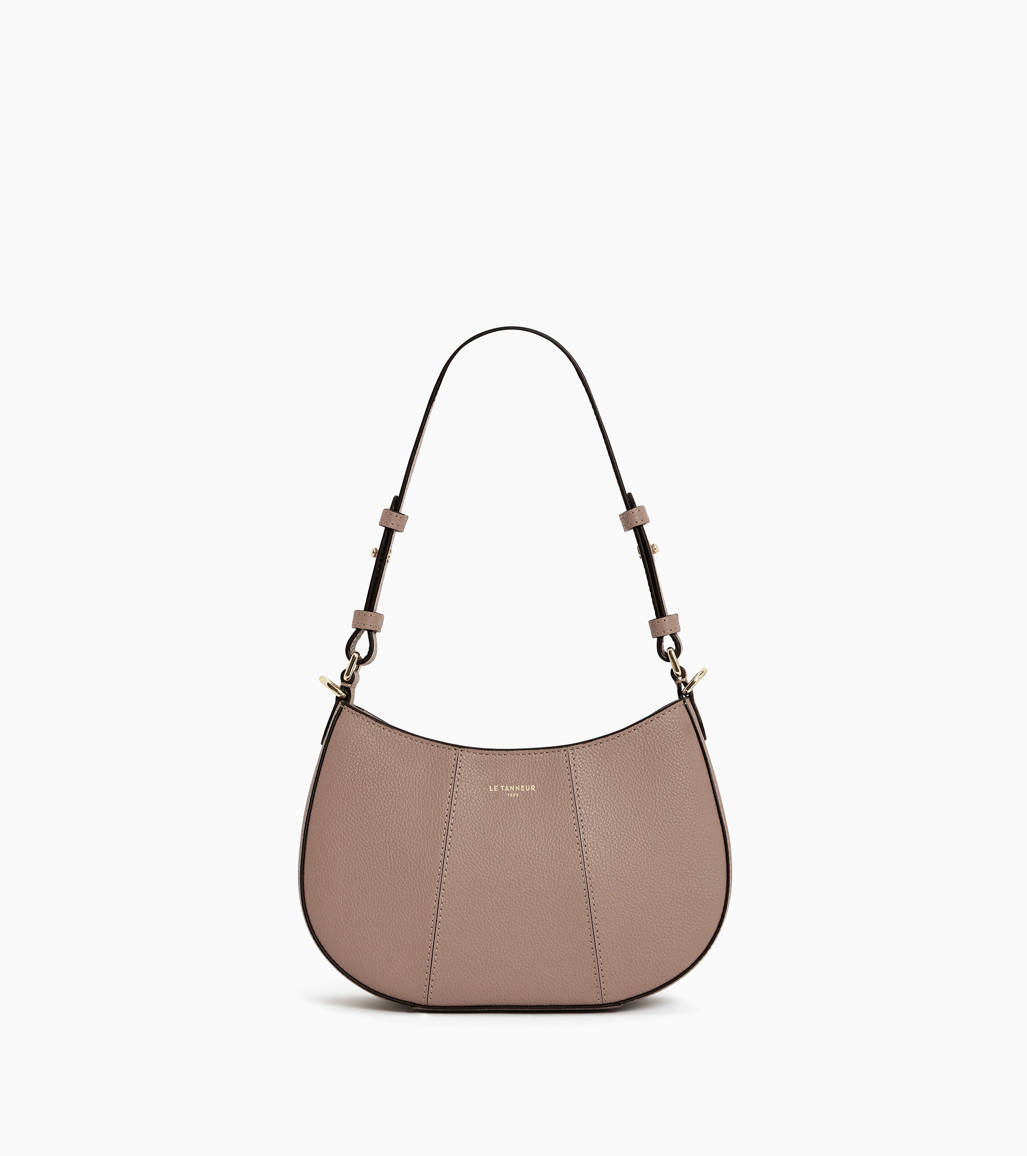 Petit sac demi-lune Juliette en cuir grainé