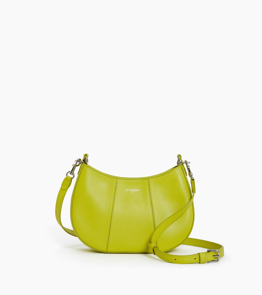 Juliette small half-moon bag in grained leather