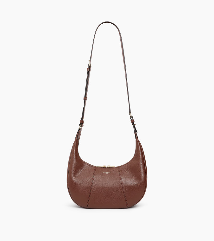 Small Hobo Bag in grained leather