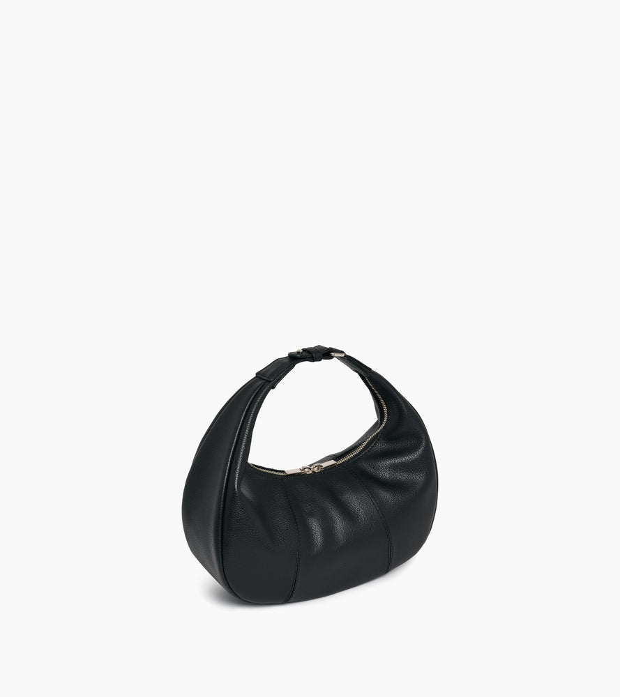 Small Hobo Bag in grained leather
