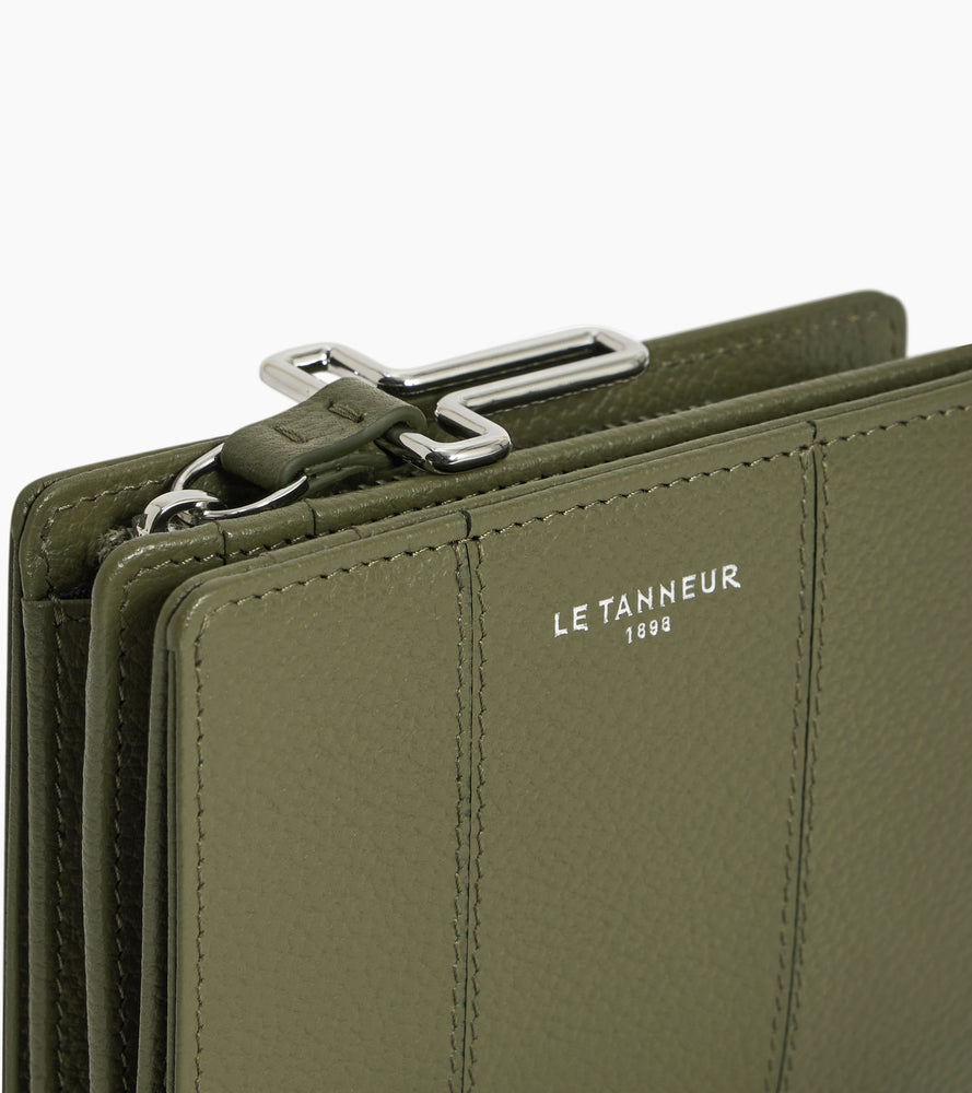 Petit portefeuille Juliette en cuir grainé