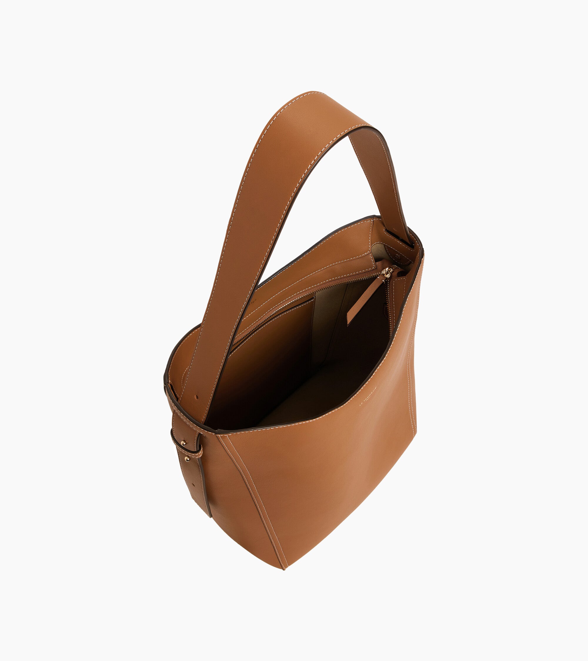 Sac hobo moyen modèle Céleste en cuir lisse