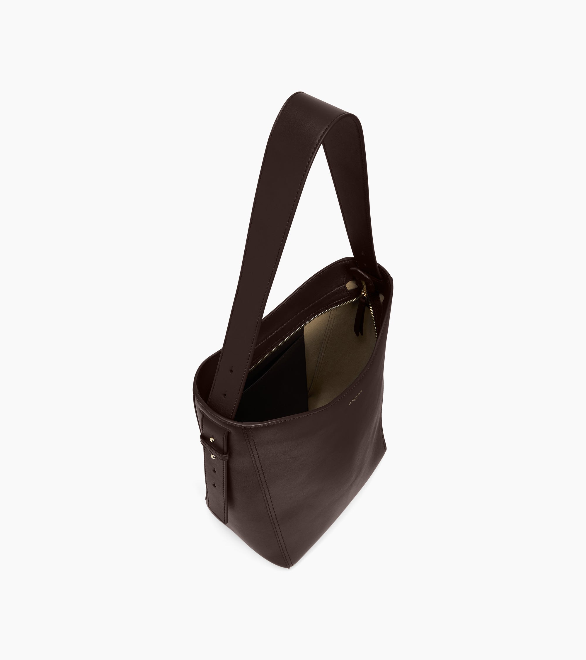 Sac hobo moyen modèle Céleste en cuir lisse