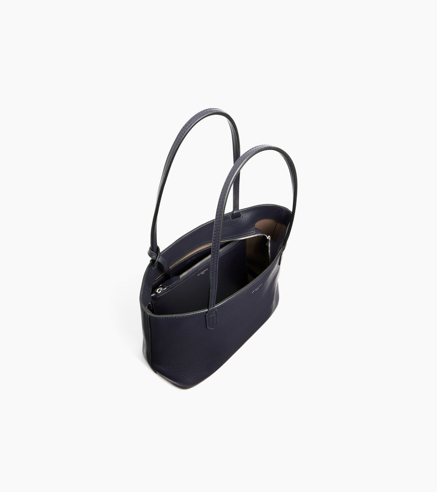 Petit sac cabas Louise en cuir grainé