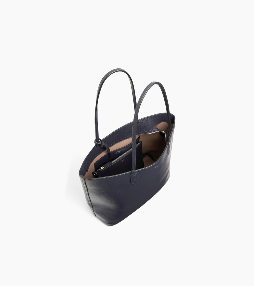 Louise large tote in grained leather