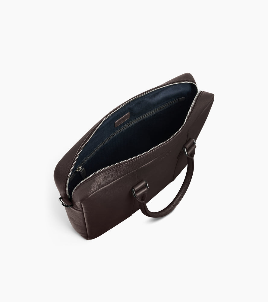 Porte documents 14" Marceau en cuir grainé petit modèle