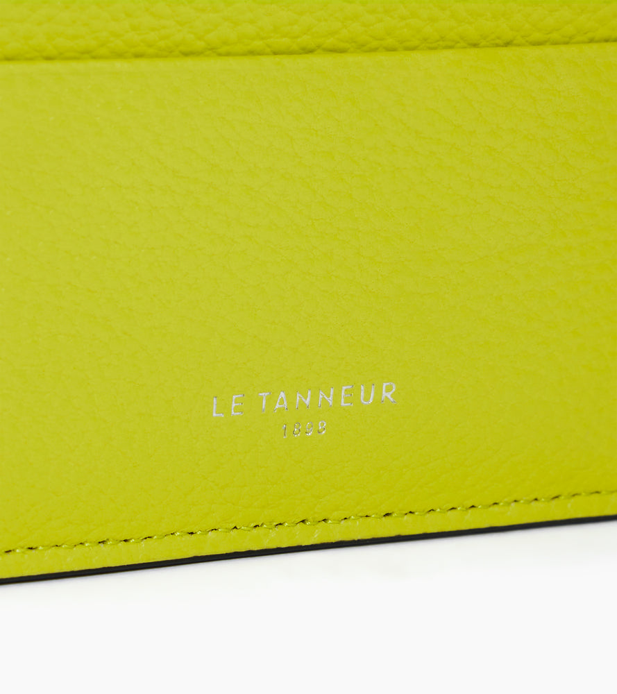 Emile card holder in grained leather
