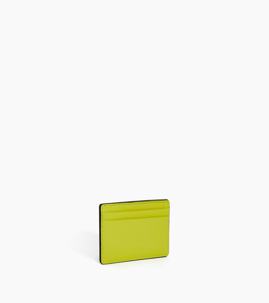 Emile card holder in grained leather