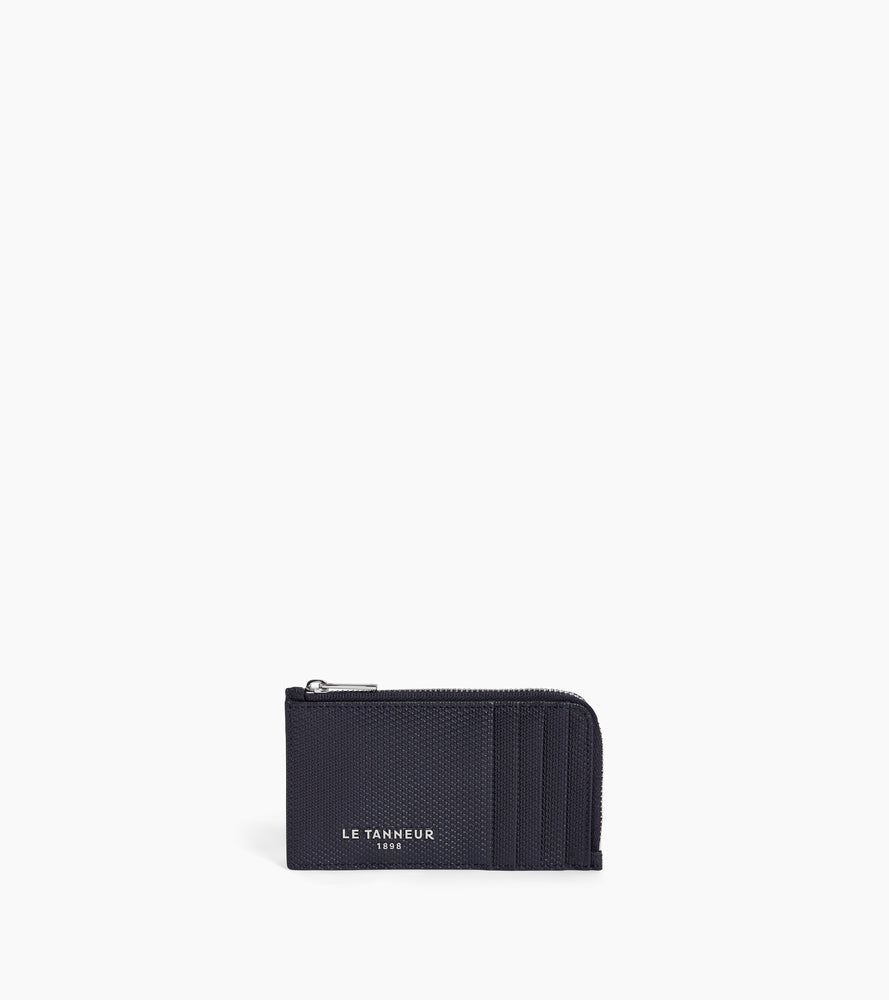 Emile L-zip card holder in signature T leather