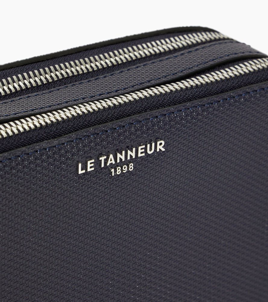 Petite sacoche 2 compartiments Emile en cuir signature T