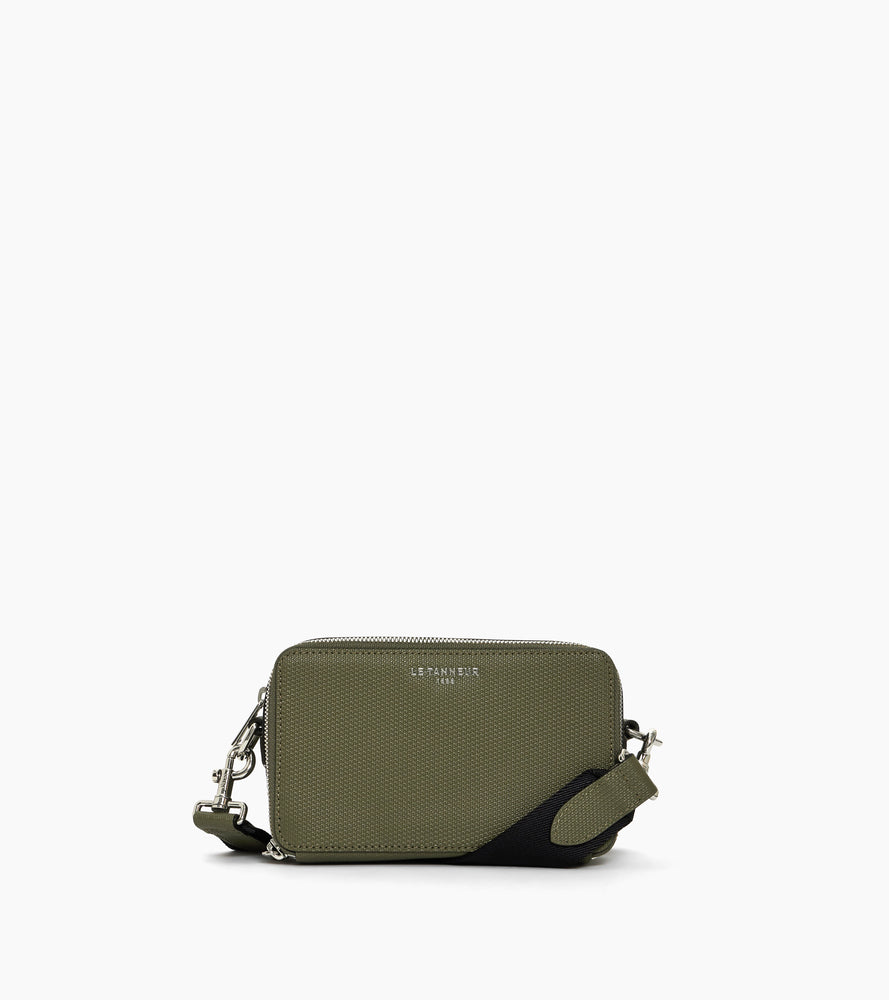 Petite sacoche 2 compartiments Emile en cuir signature T