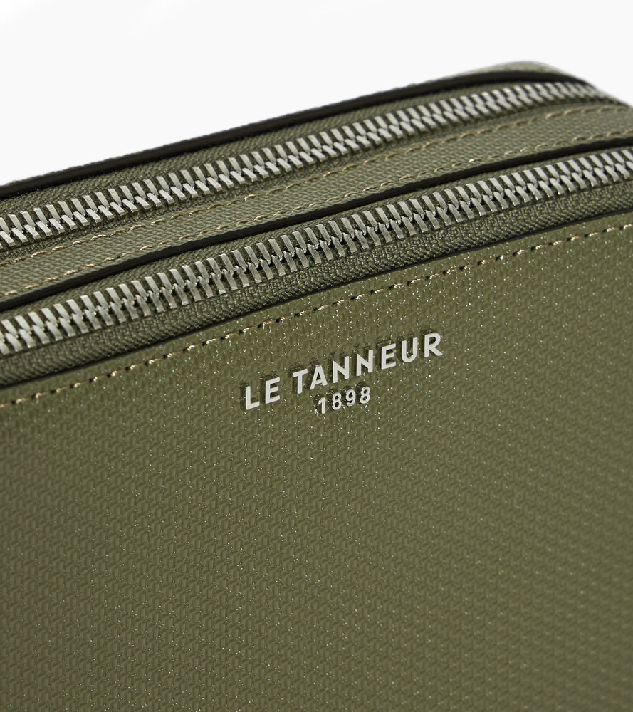 Petite sacoche 2 compartiments Emile en cuir signature T