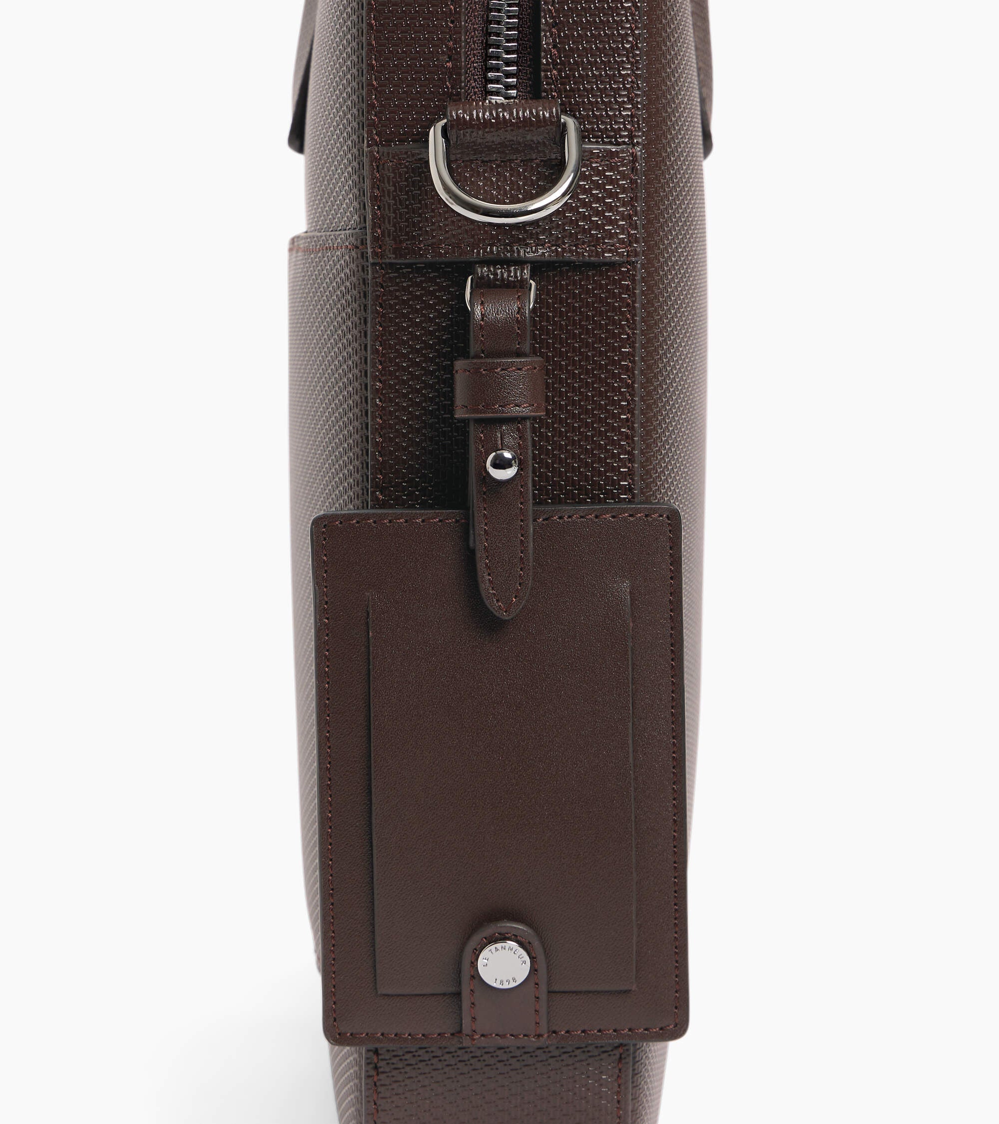 Porte document slim 14" Emile en cuir signature T