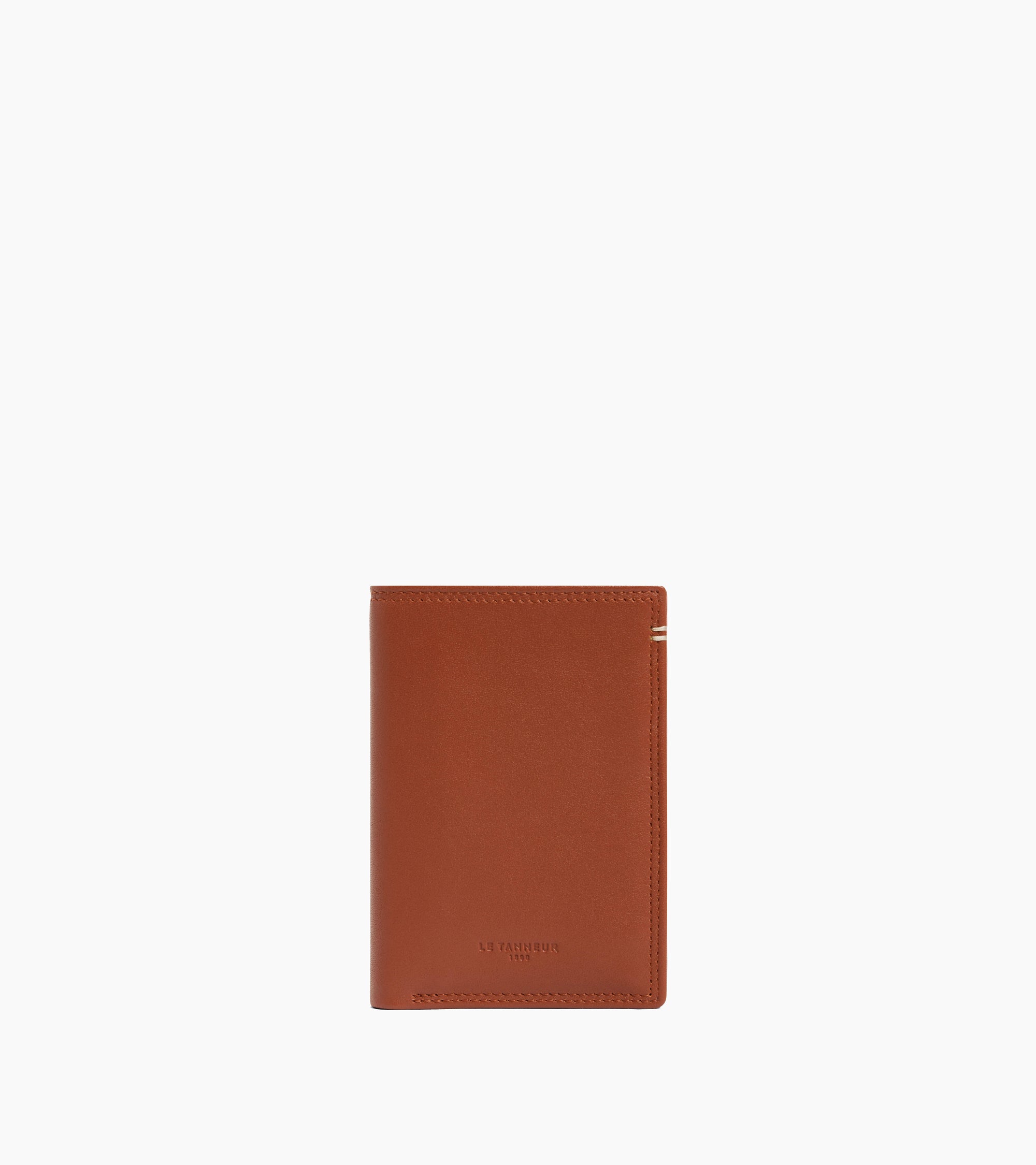 Porte cartes vertical Martin en cuir lisse