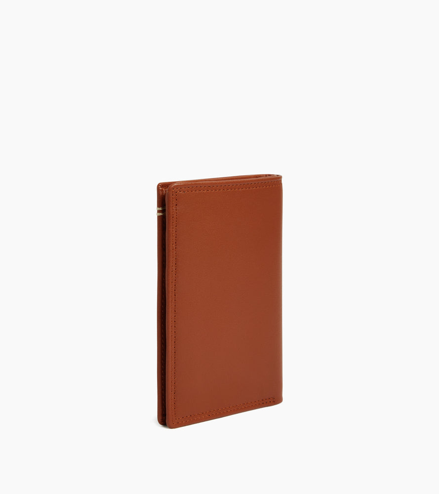 Porte cartes vertical Martin en cuir lisse
