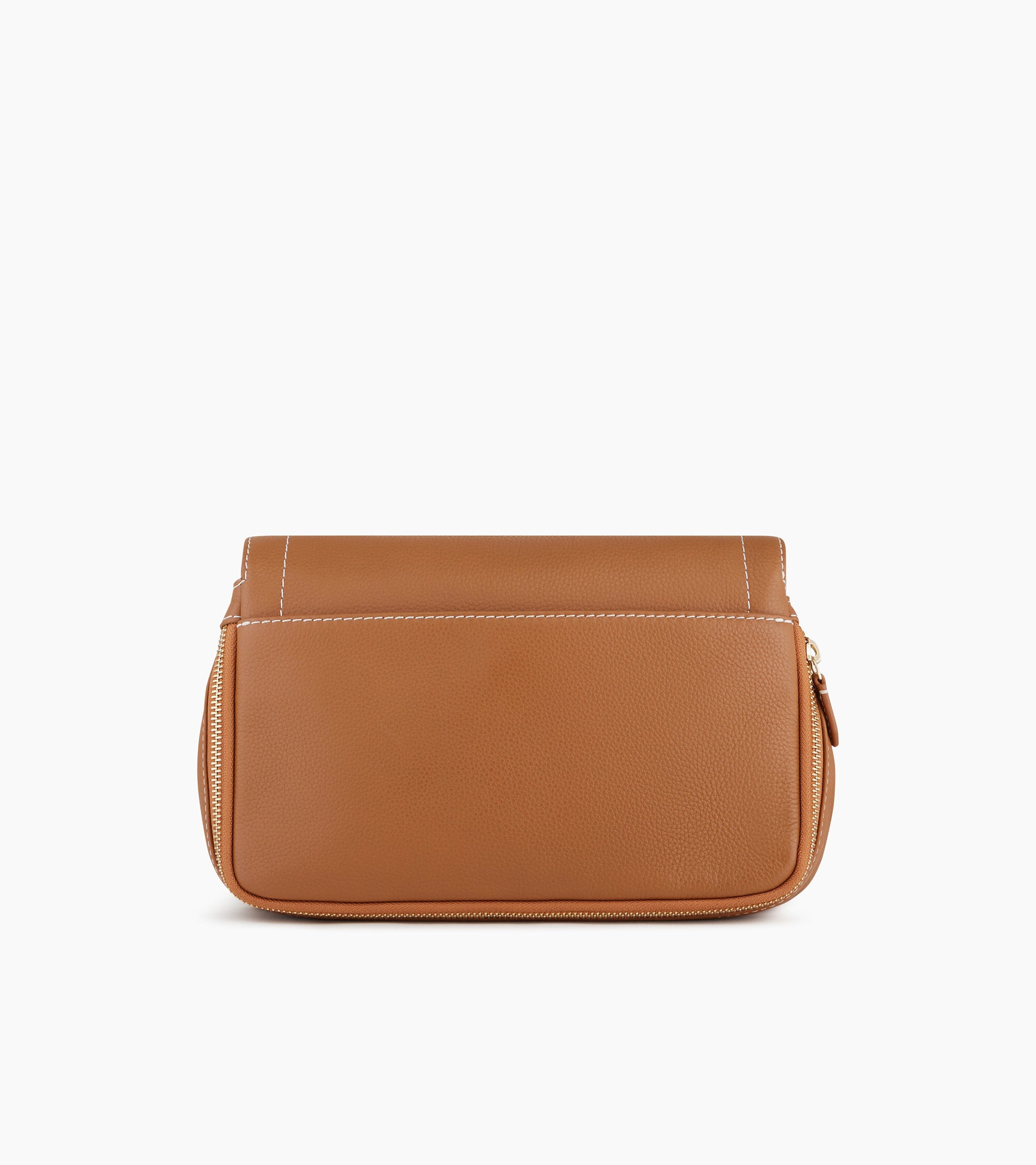 Simone small bag with crossbody strap in pebbled leather